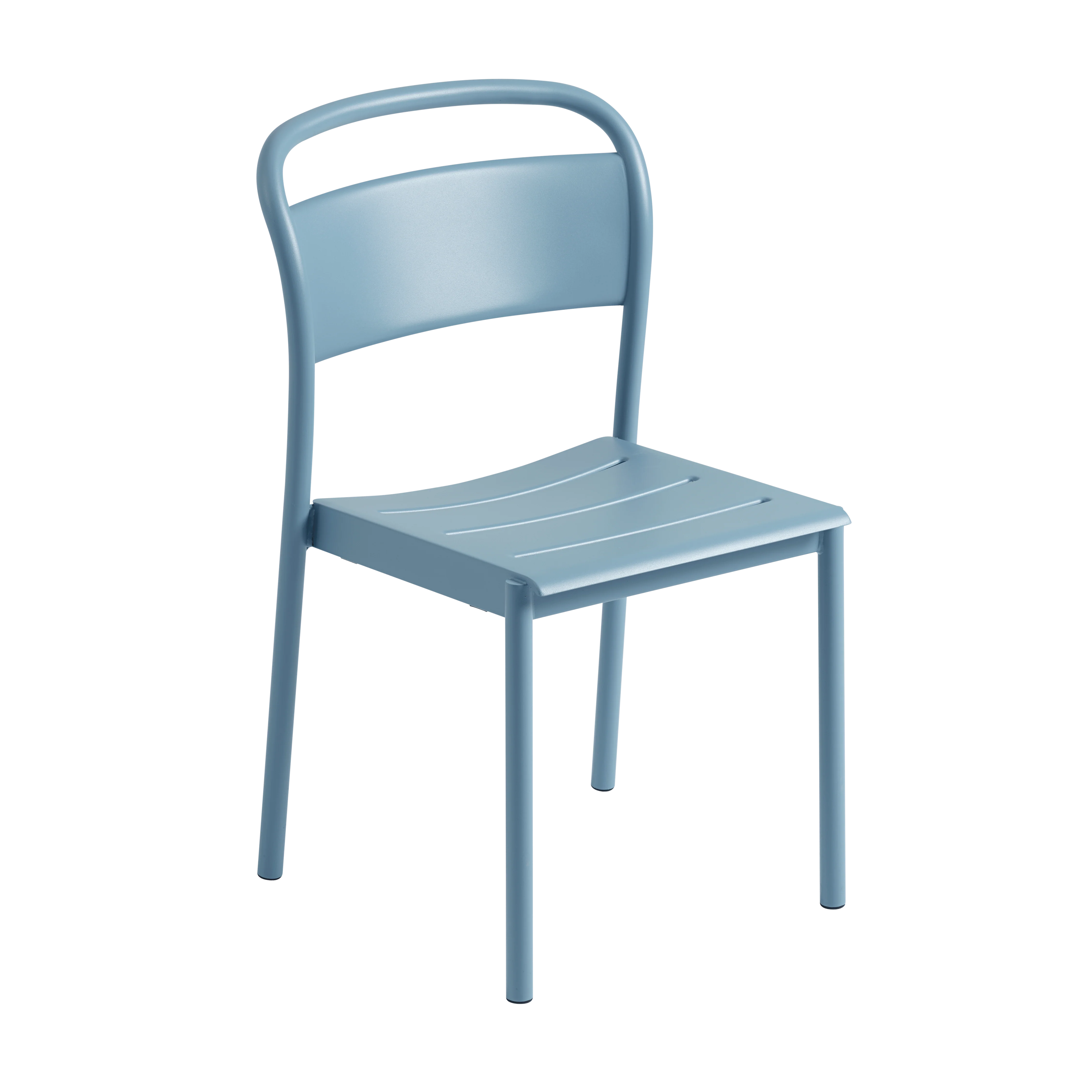 Krzesło zewnętrzne LINEAR błękitna stal