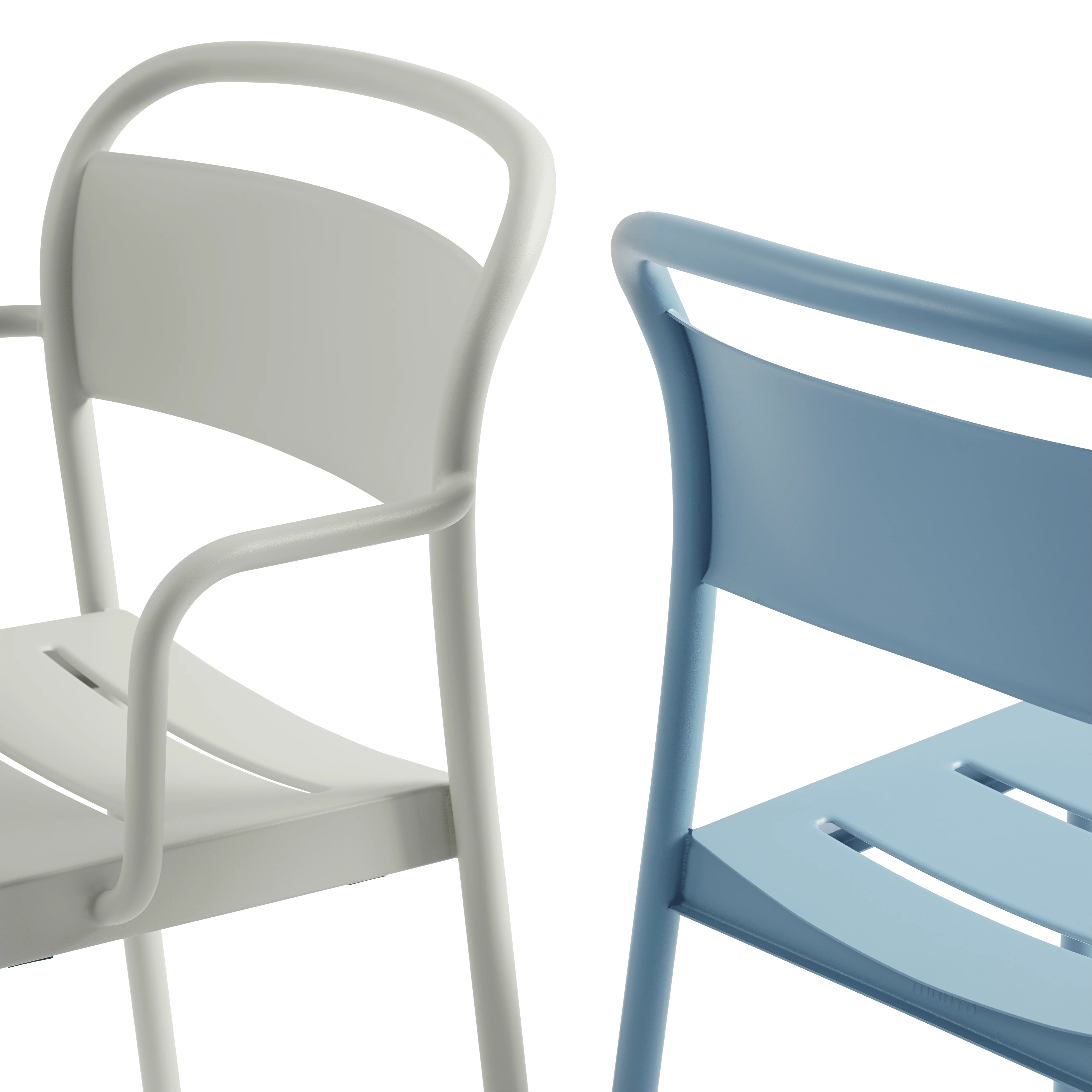 Krzesło zewnętrzne LINEAR błękitna stal - Image 3