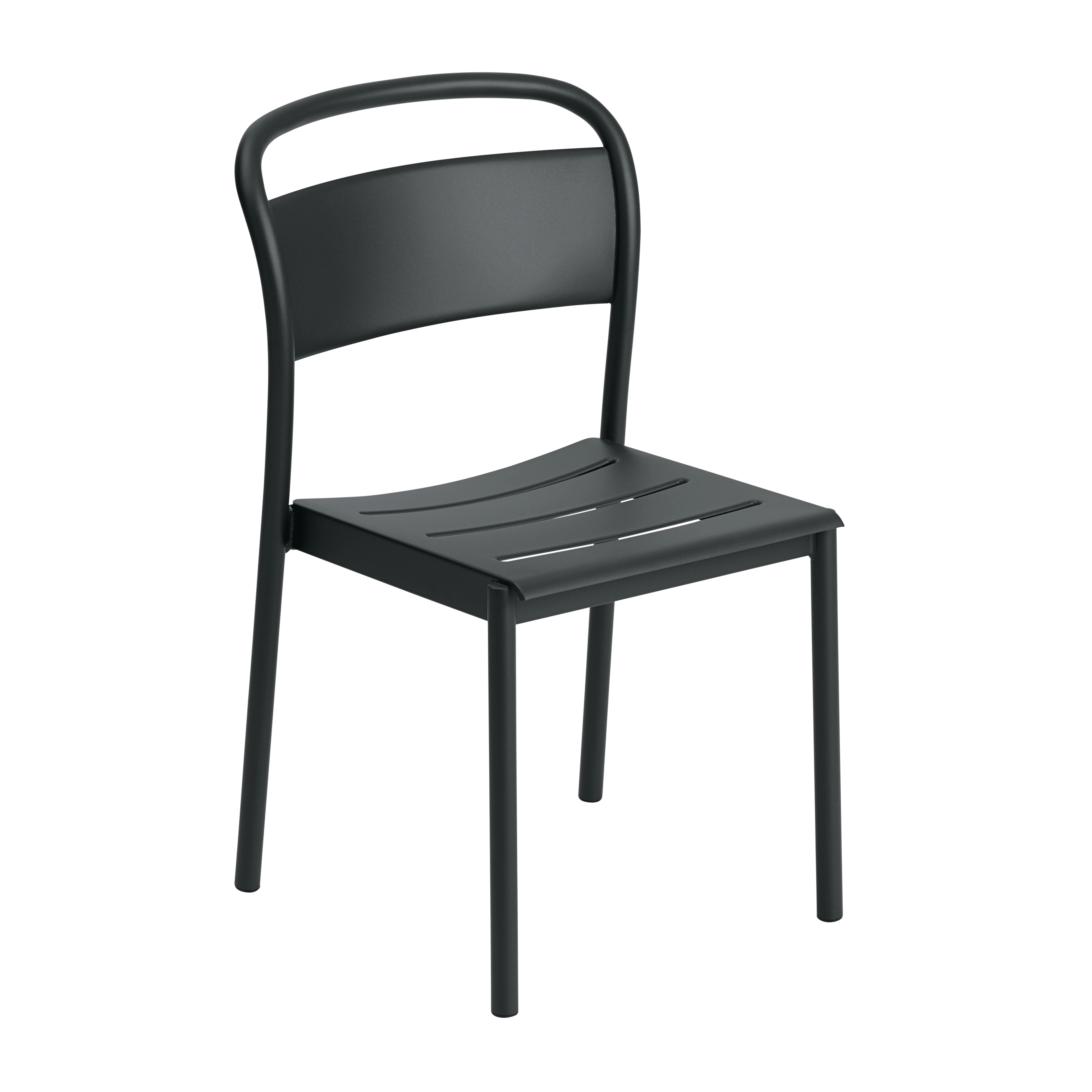 Krzesło zewnętrzne LINEAR czarna stal