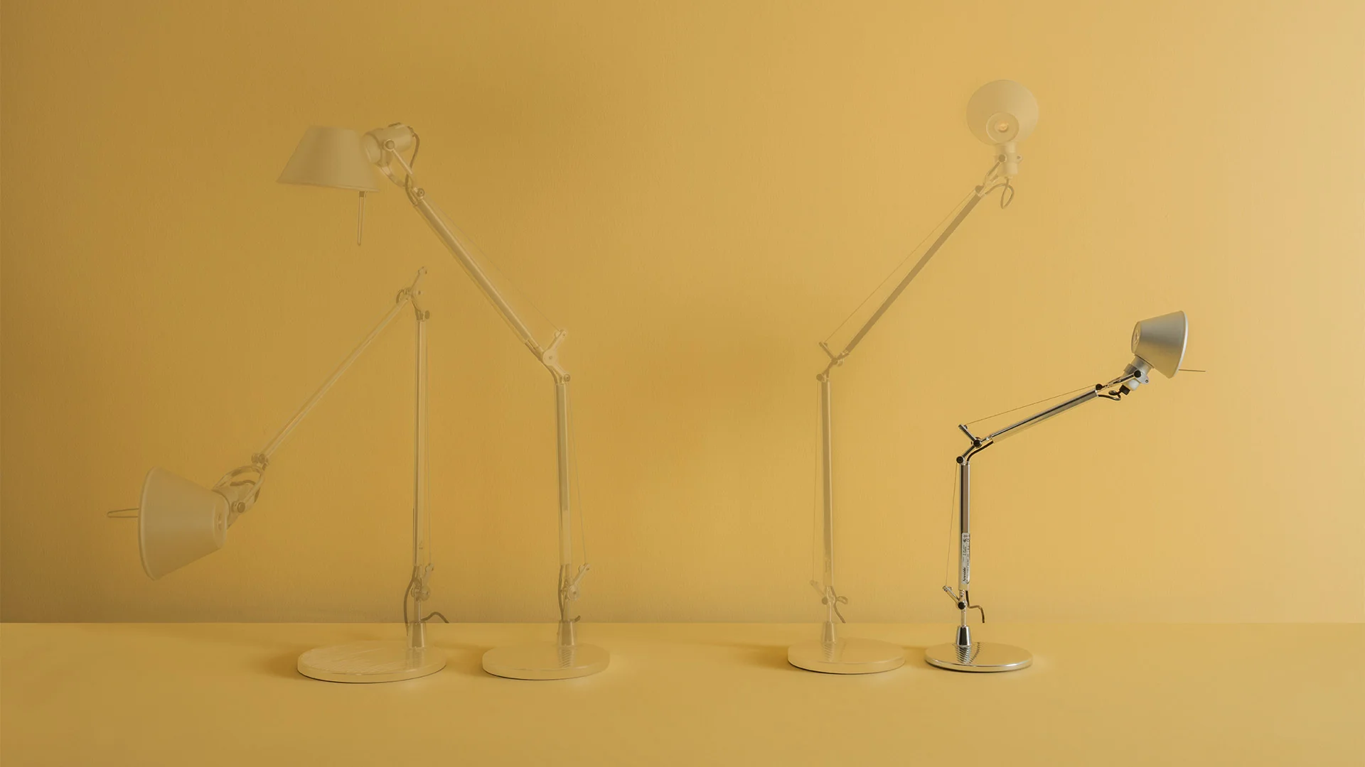 Lampa biurkowa regulowana TOLOMEO MICRO błyszczący srebrny - Image 2
