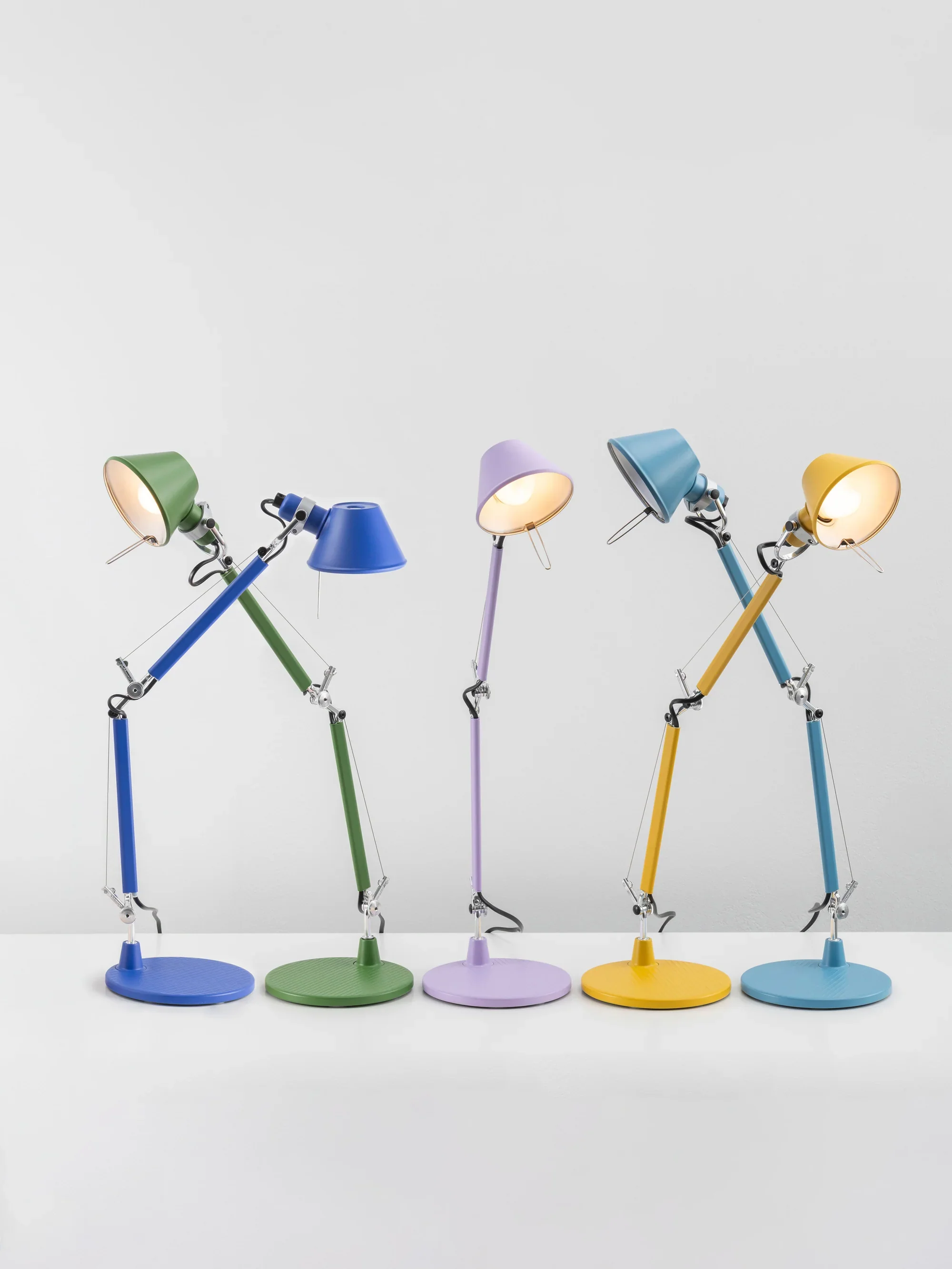 Lampa biurkowa regulowana TOLOMEO MICRO COLOR MATTE oliwkowy - Image 5