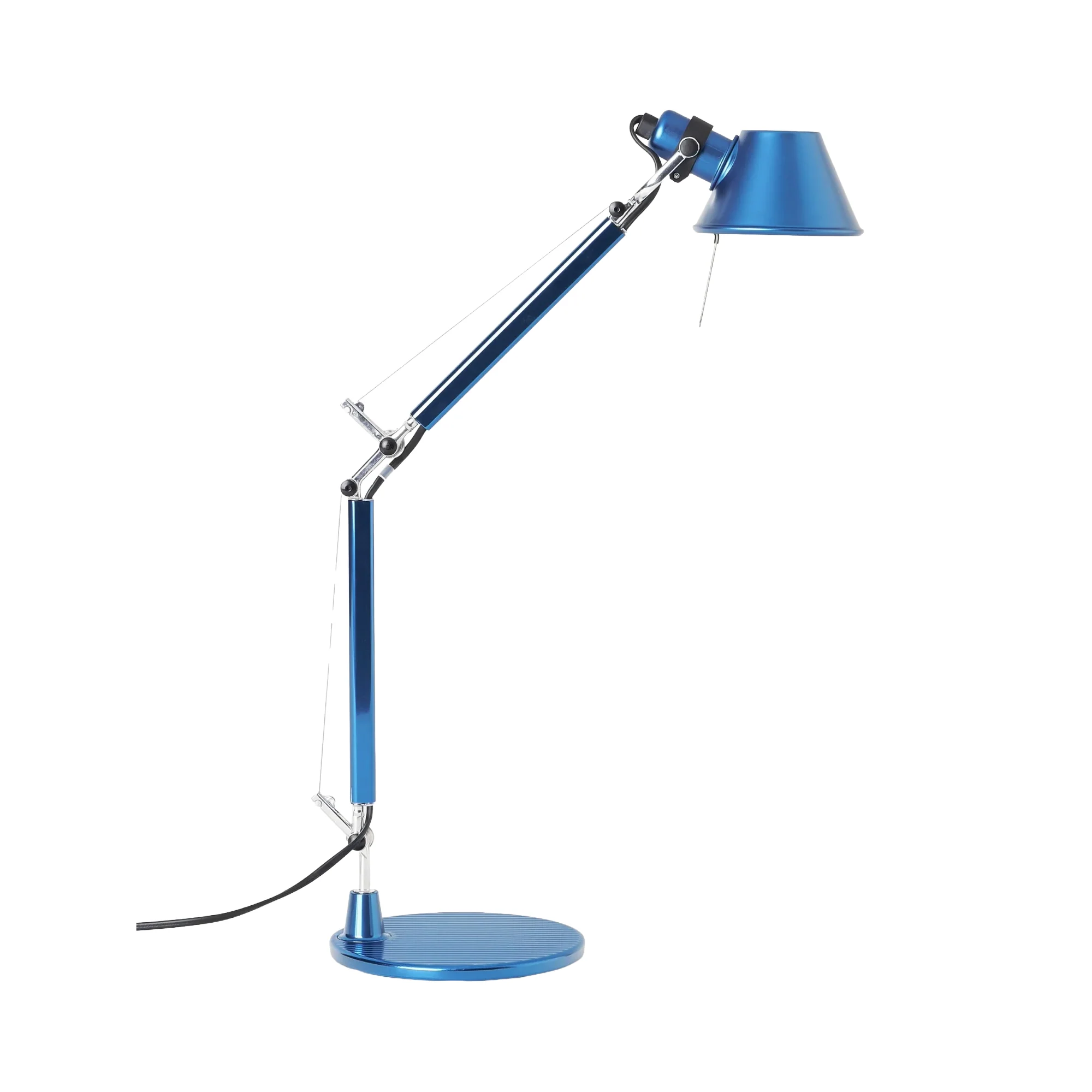 Lampa biurkowa regulowana TOLOMEO MICRO matowy niebieski