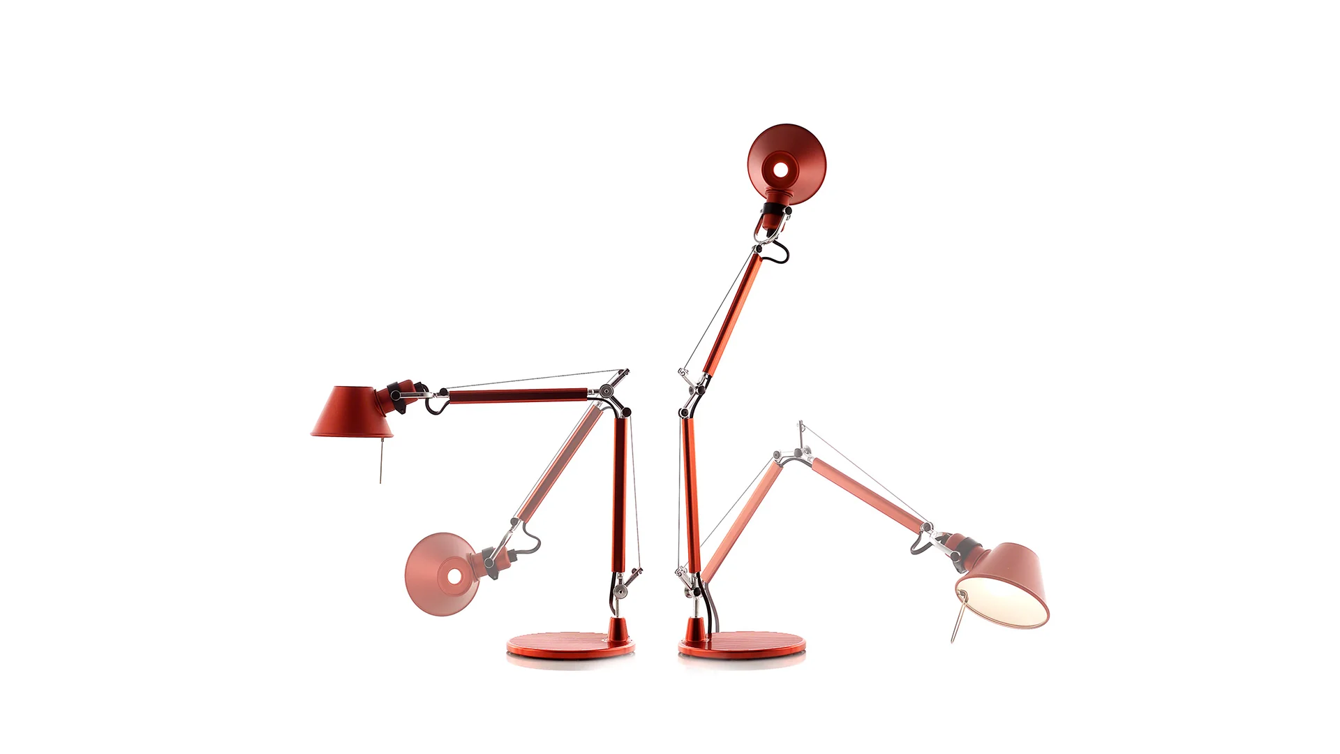 Lampa biurkowa regulowana TOLOMEO MICRO matowy pomarańczowy - Image 4