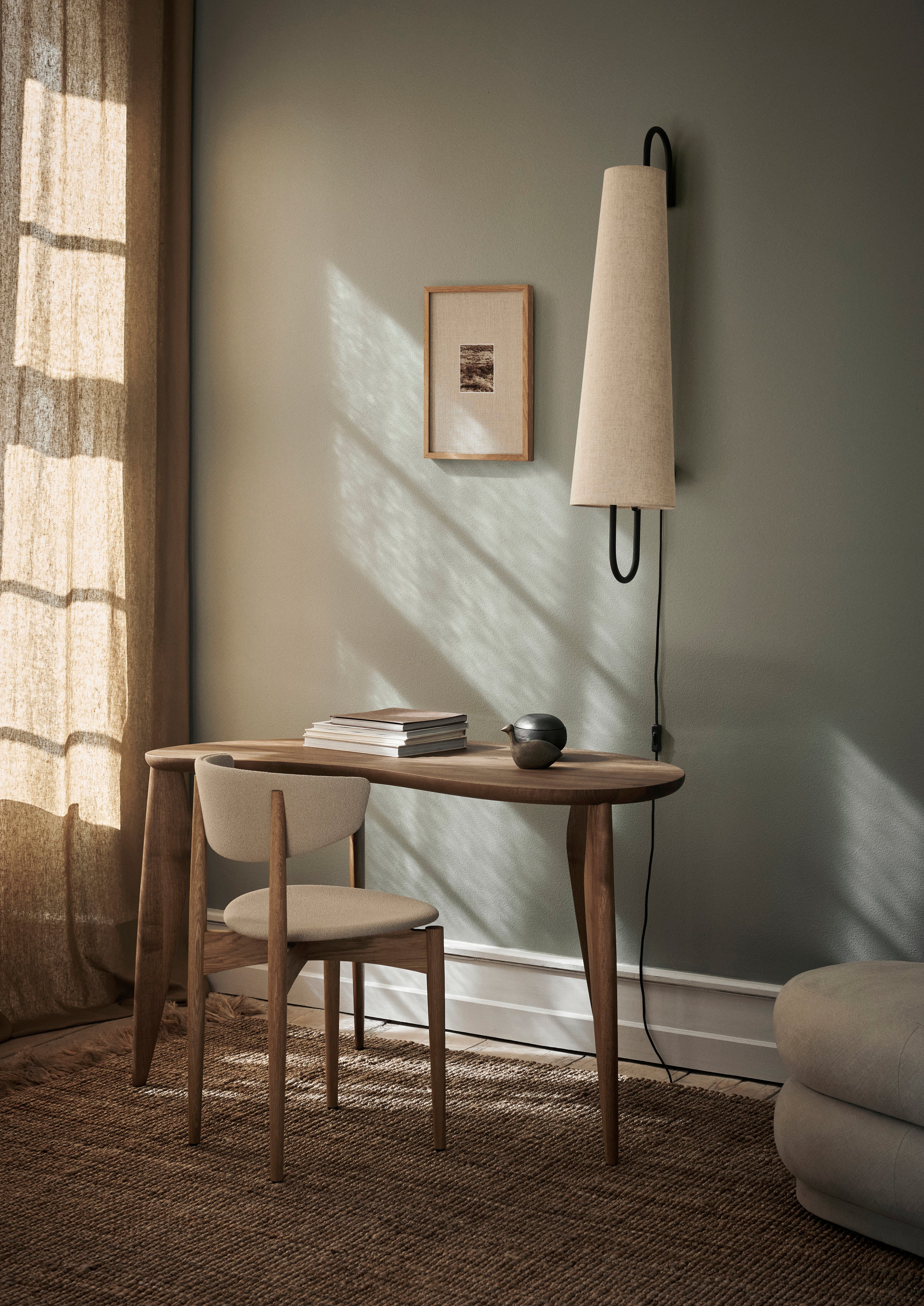 Lampa ścienna ANCORA złamana biel z czarną ramą - Image 4