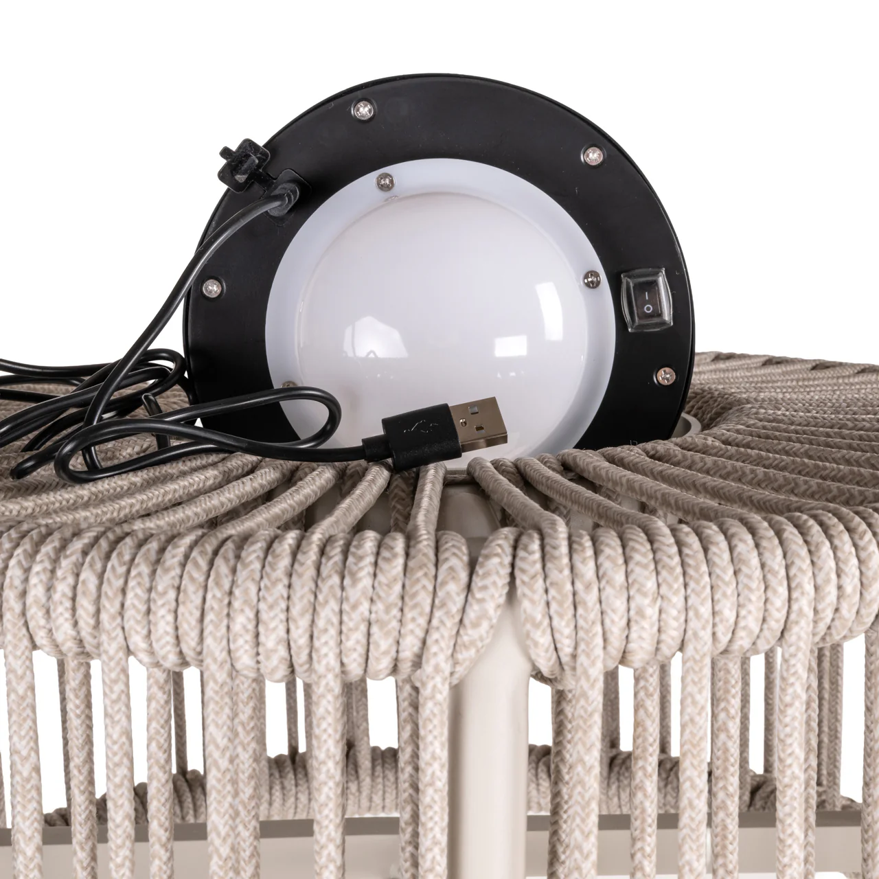 Lampa ogrodowa LUNAR beżowy - Image 4