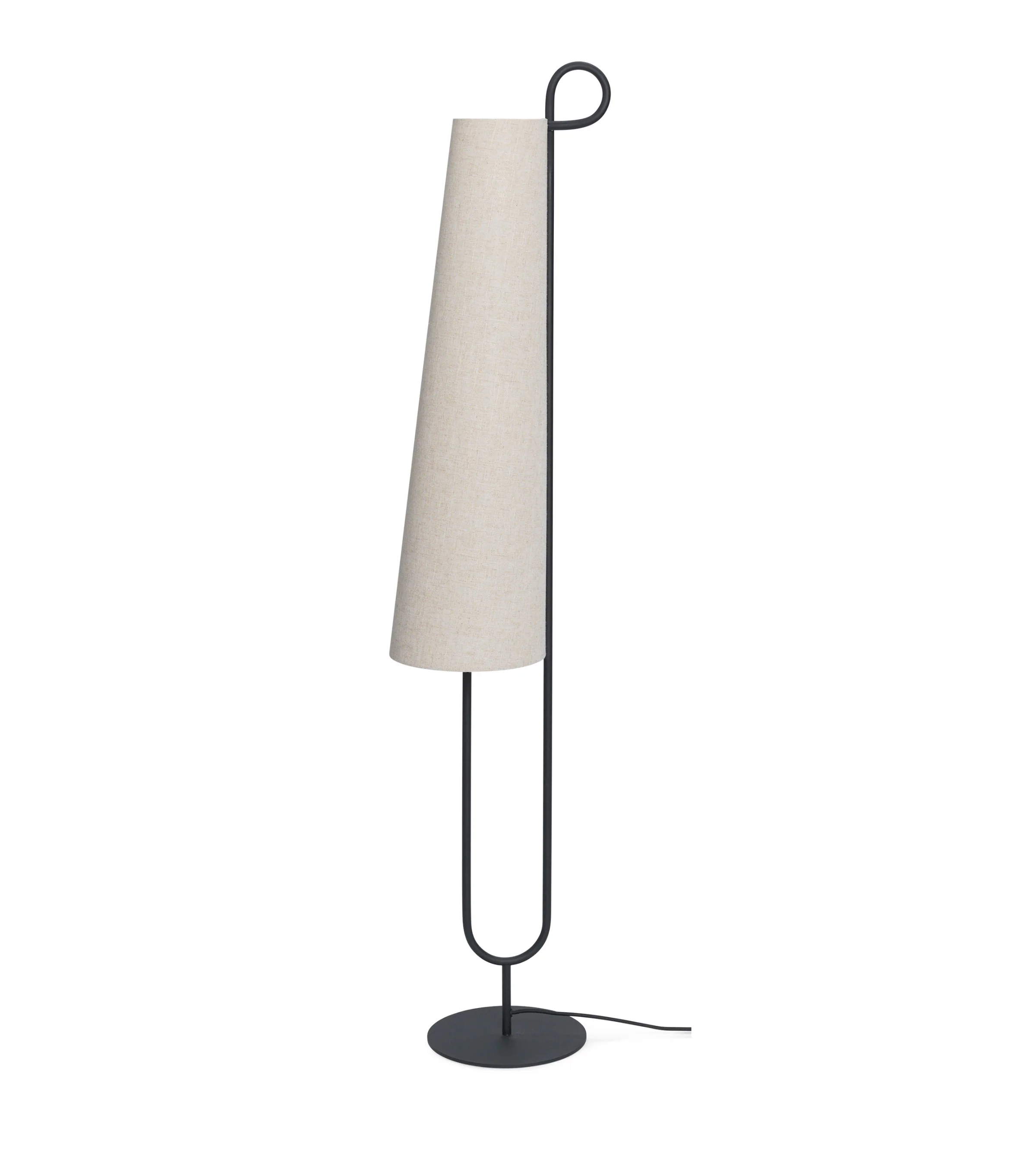 Lampa podłogowa ANCORA złamana biel z czarną podstawą - Image 5
