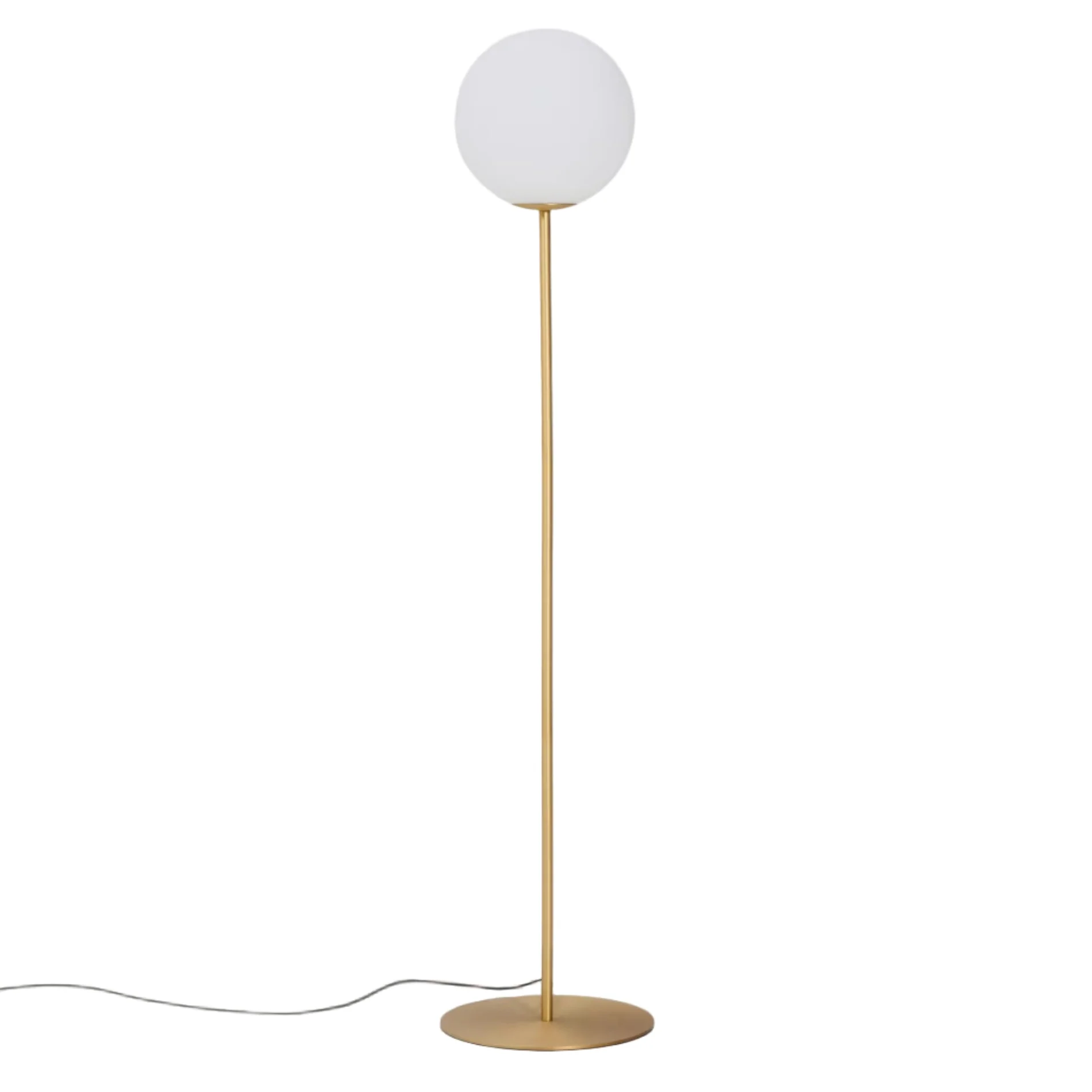Lampa podłogowa BRISIA szczotkowany mosiądz
