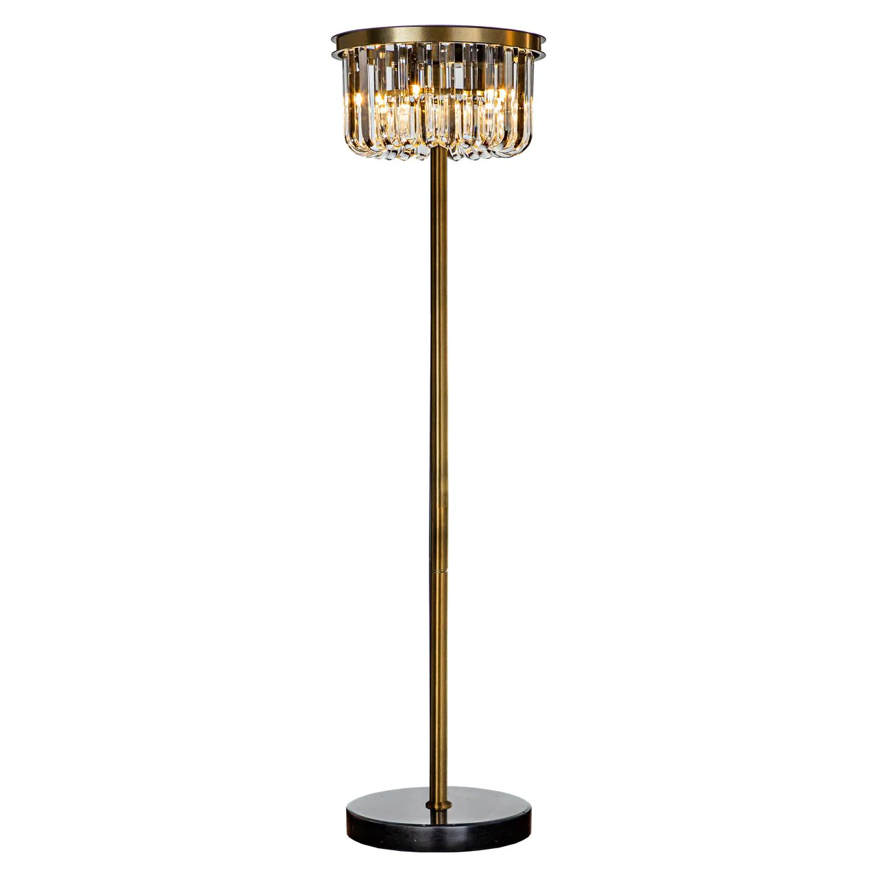 Lampa podłogowa DAGMAR szkło ze złotą podstawą - Image 8