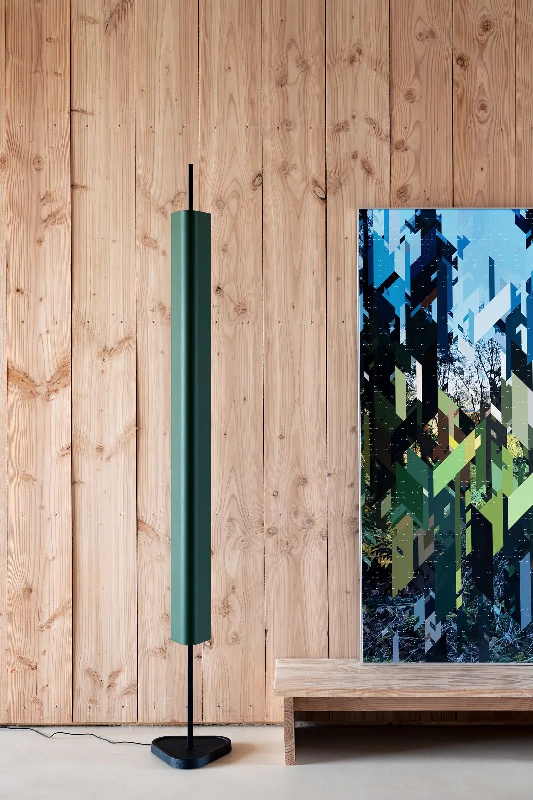 Lampa podłogowa EMI ciemnoczerwony z czarną podstawą - Image 6