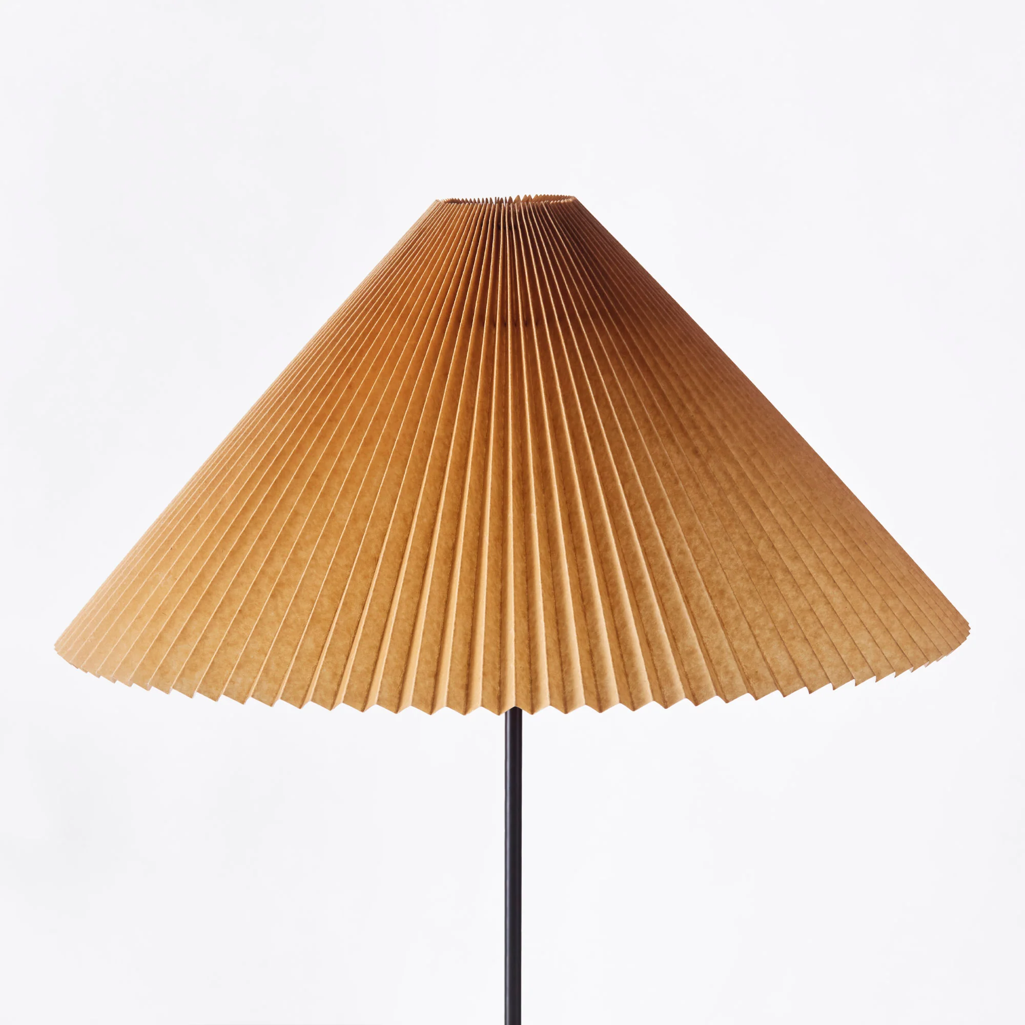Lampa podłogowa GERALDINE ochra z czarną podstawą - Image 4