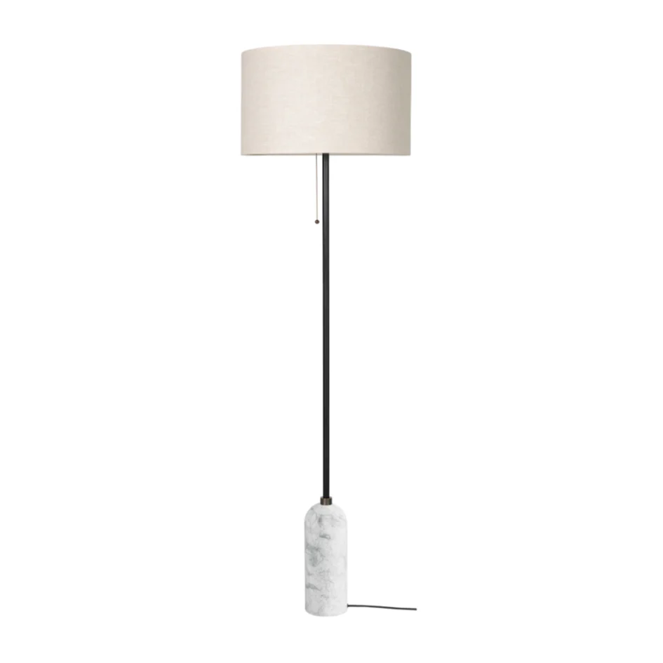 Lampa podłogowa GRAVITY biały marmur