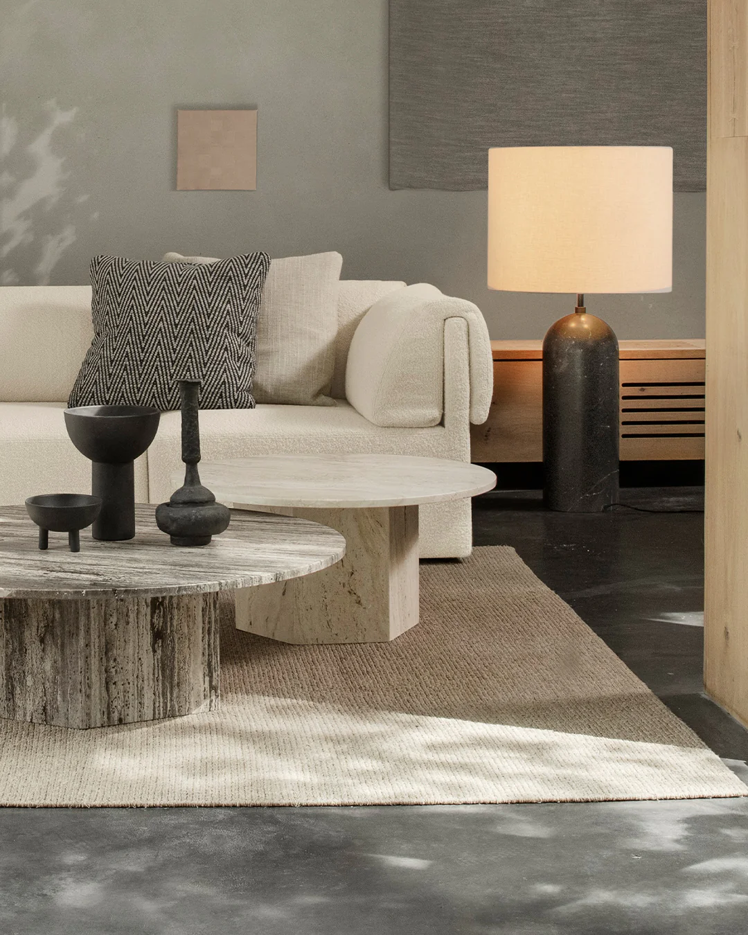 Lampa podłogowa GRAVITY XL biały marmur - Image 6