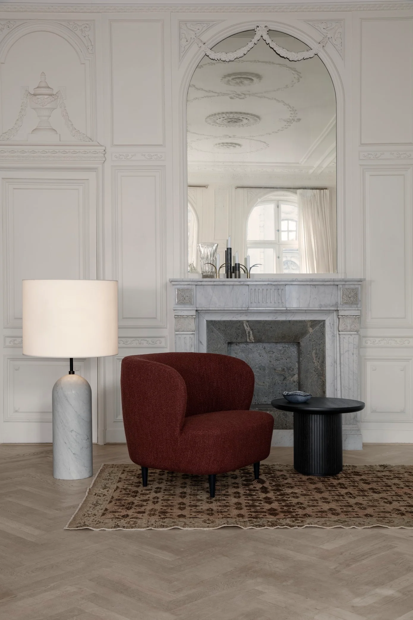 Lampa podłogowa GRAVITY XL biały marmur - Image 9