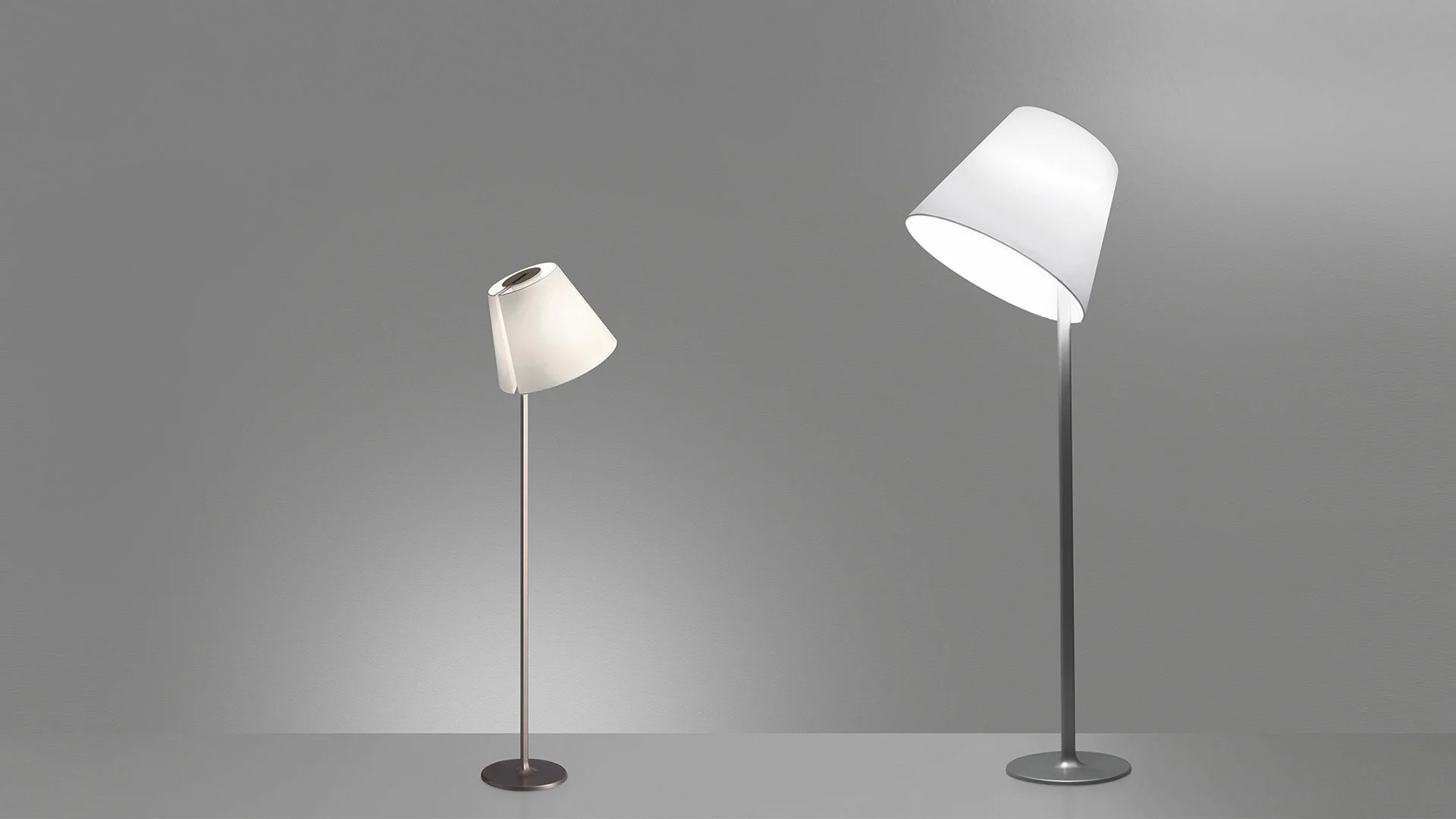 Lampa podłogowa MELAMPO brązowa podstawa - Image 2