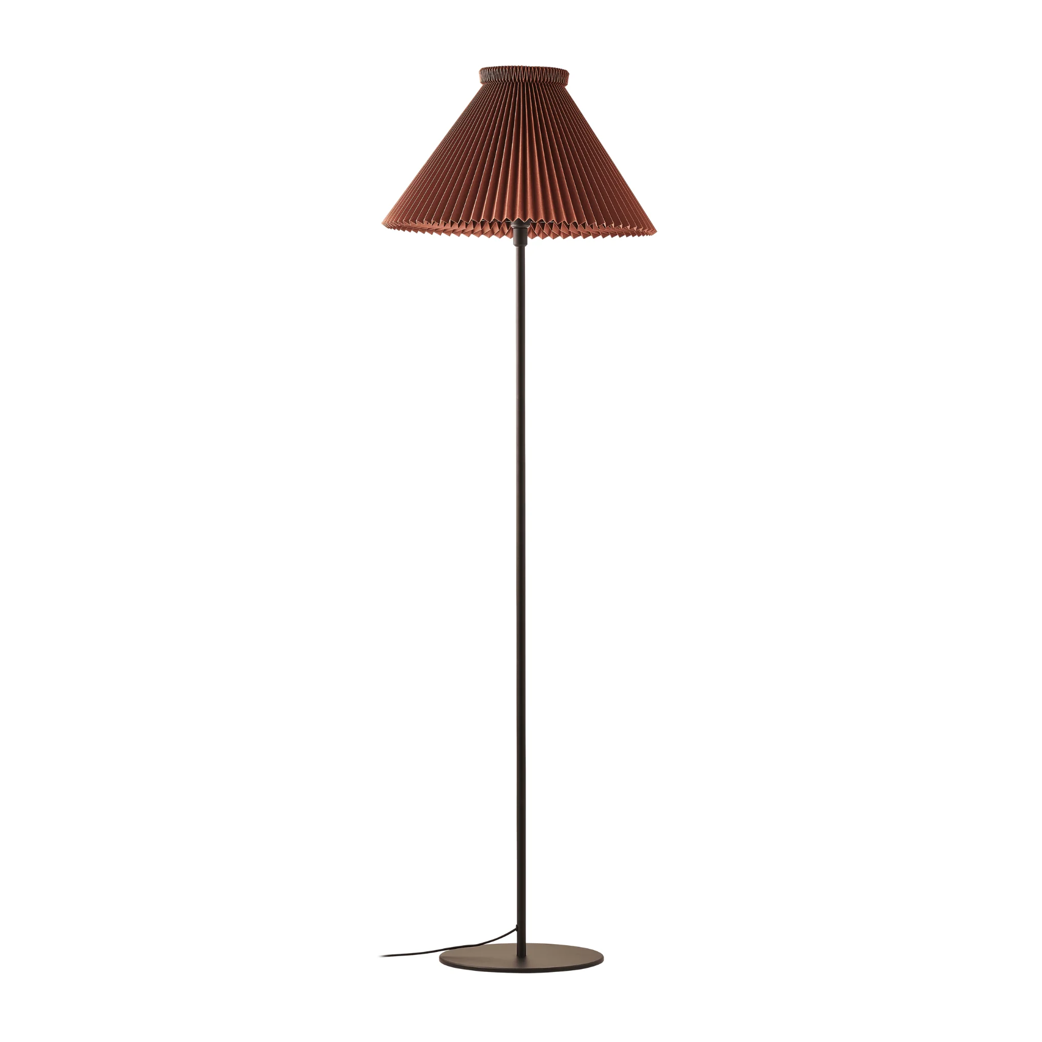 Lampa podłogowa MODEL 334 czekoladowy z czarną podstawą