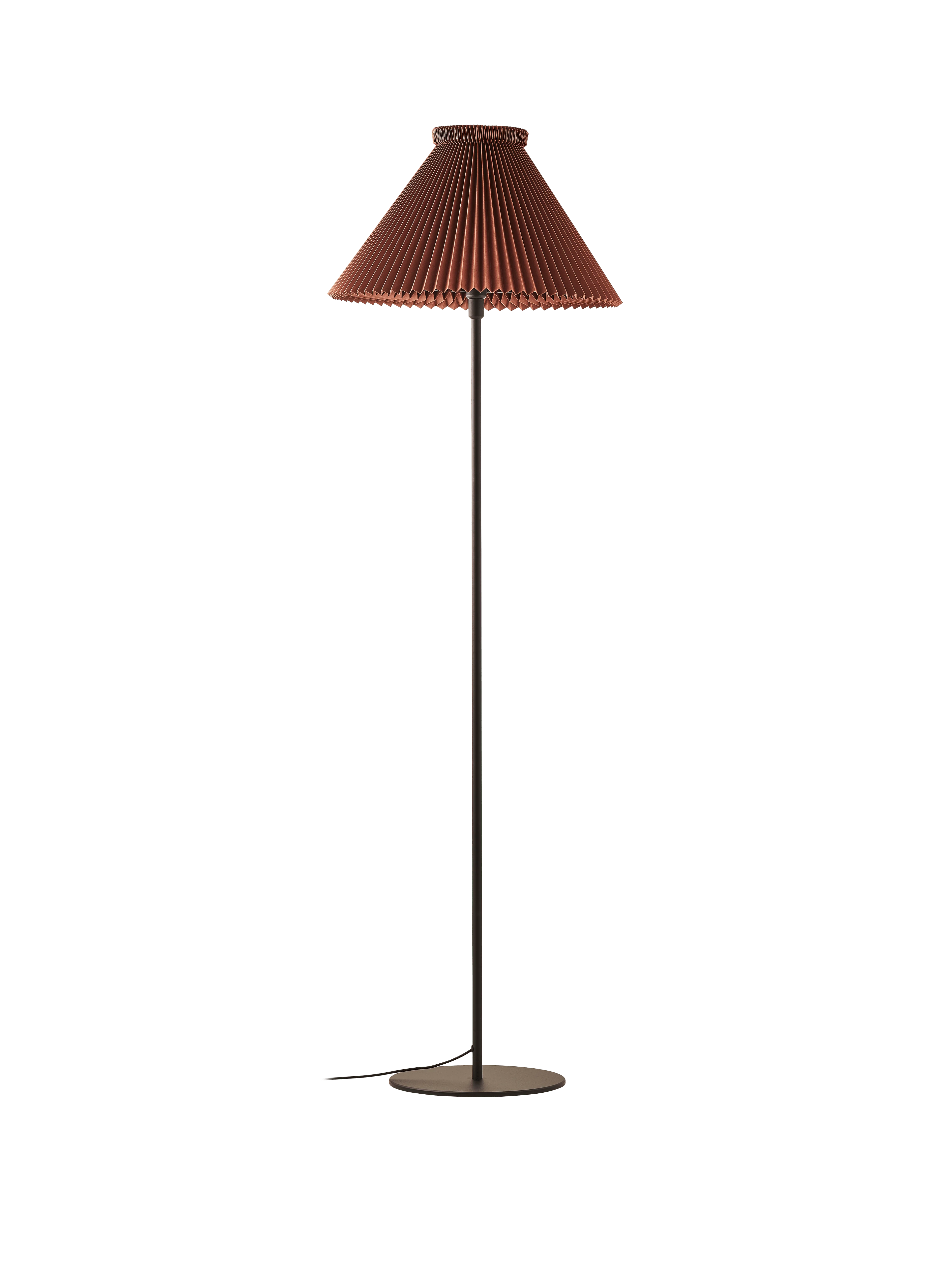 Lampa podłogowa MODEL 334 czekoladowy z czarną podstawą - Image 3