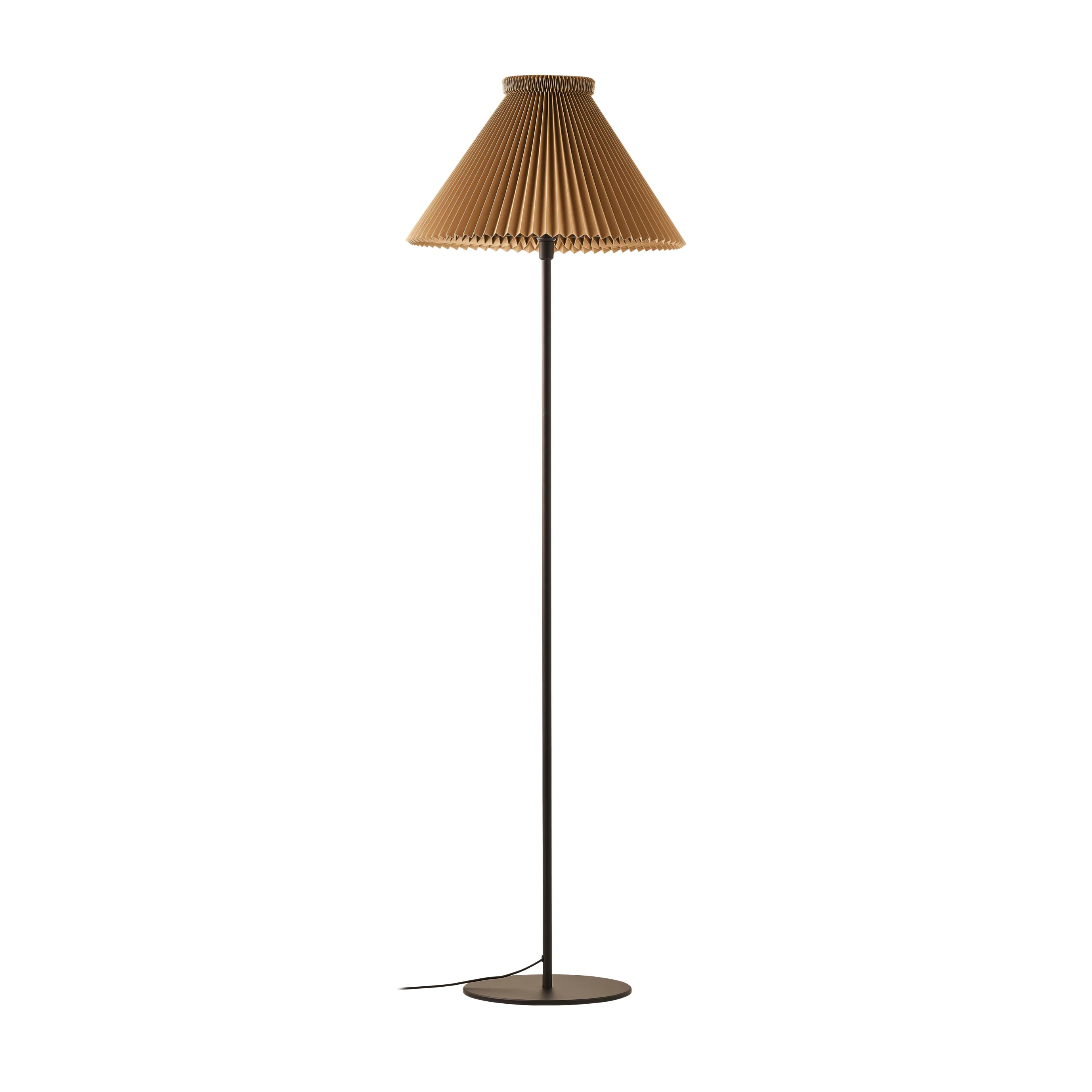 Lampa podłogowa MODEL 334 musztardowy z czarną podstawą