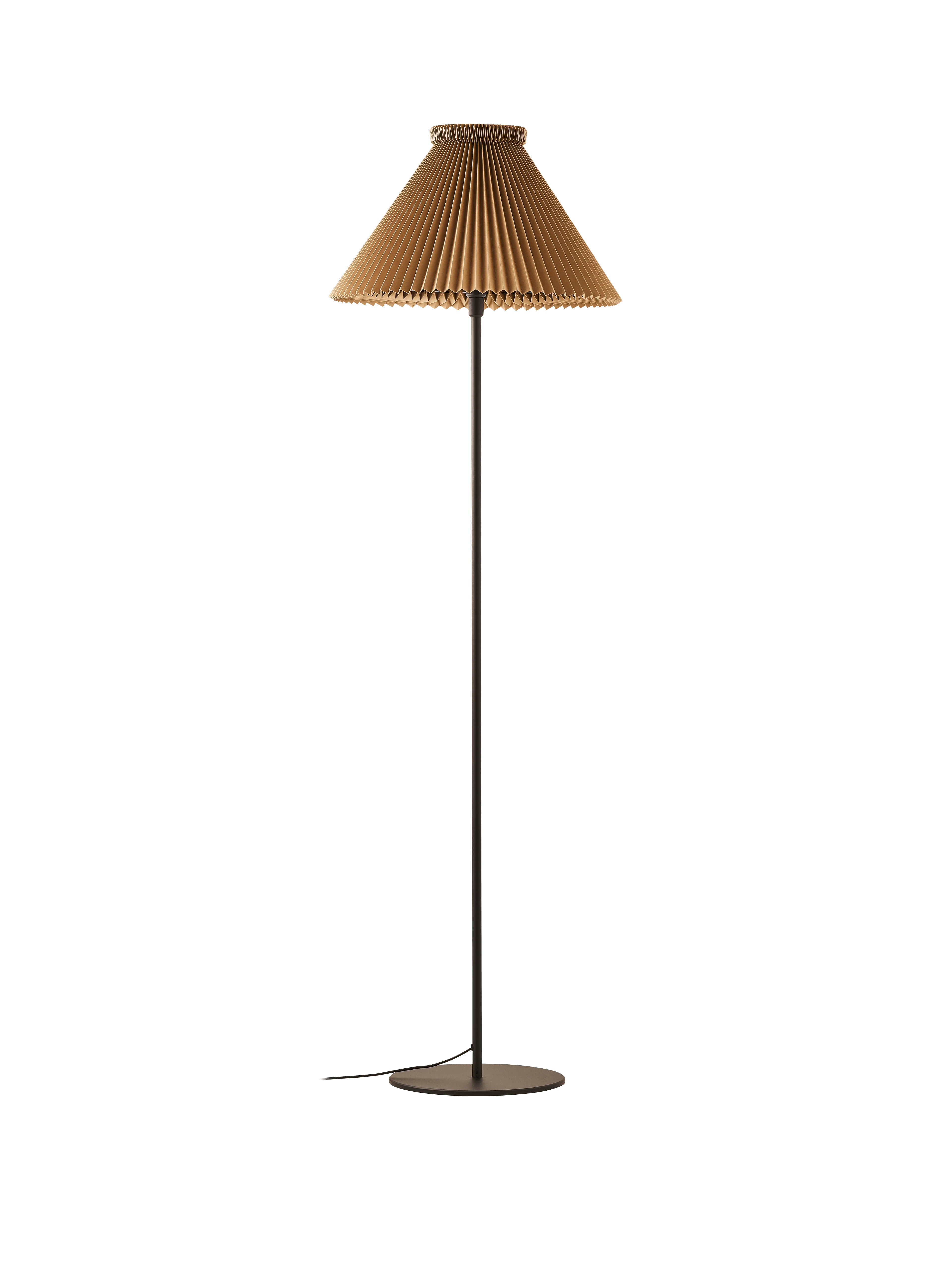 Lampa podłogowa MODEL 334 musztardowy z czarną podstawą - Image 3