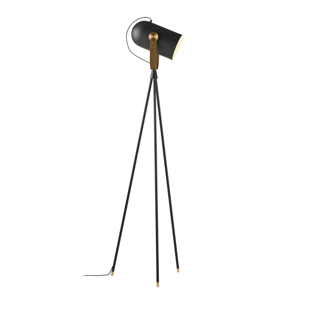 Lampa podłogowa MODEL 362 CARRONADE II czarny ze złotym