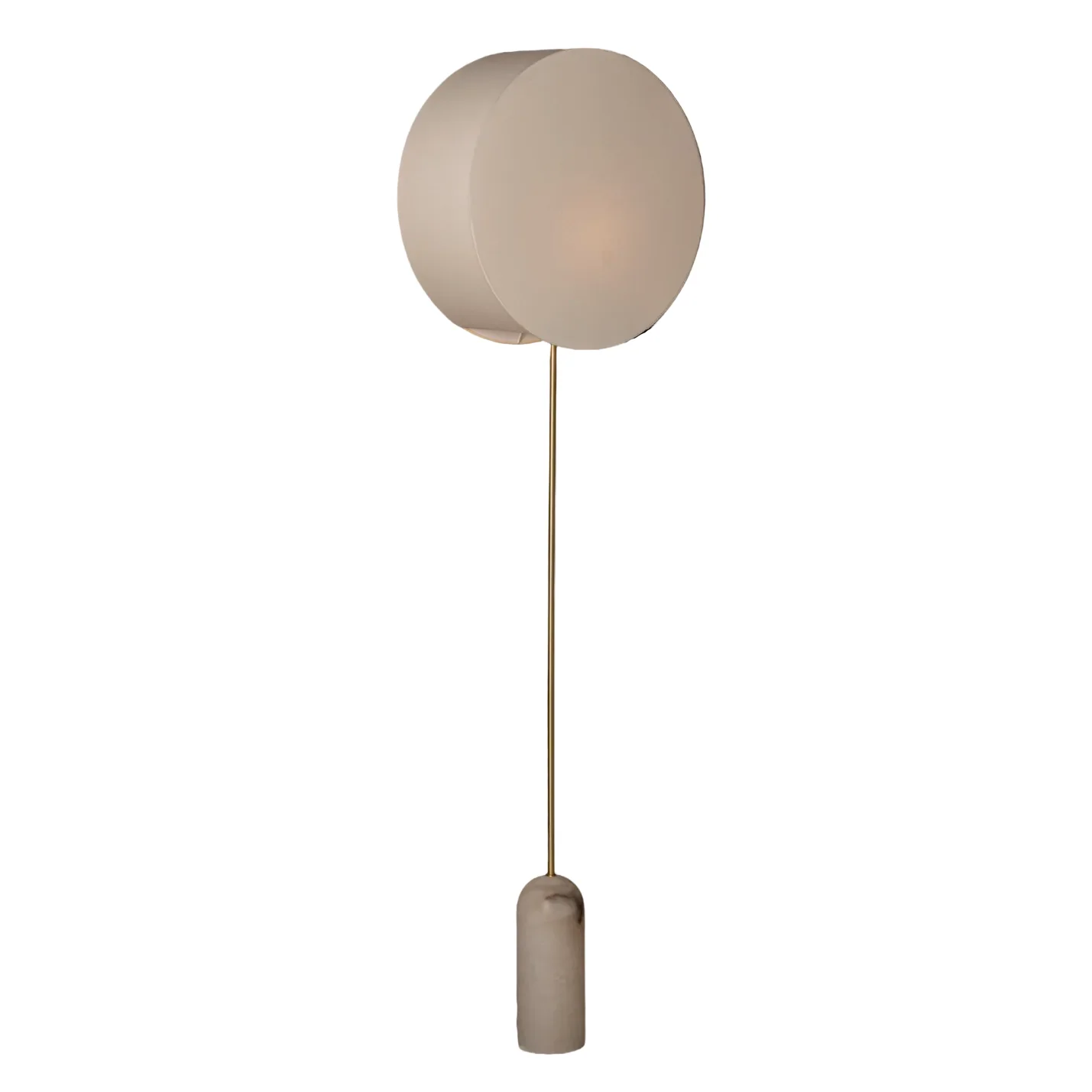 Lampa podłogowa PENDOLO biały alabaster