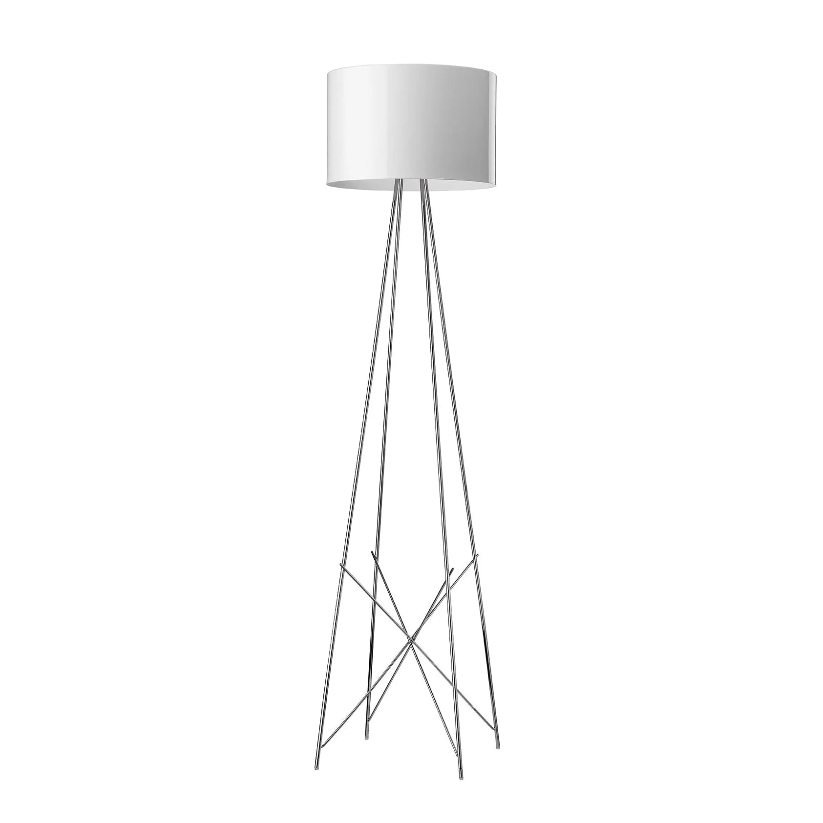 Lampa podłogowa RAY biały z metalową podstawą