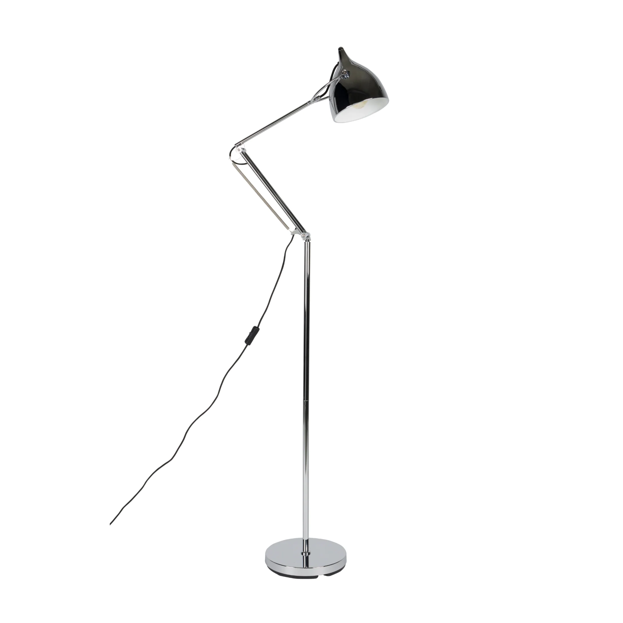 Lampa podłogowa do czytania READER srebrny