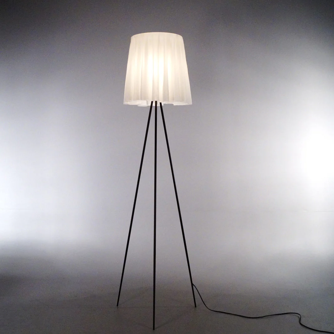 Lampa podłogowa ROSY ANGELIS szary z brązową podstawą - Image 3