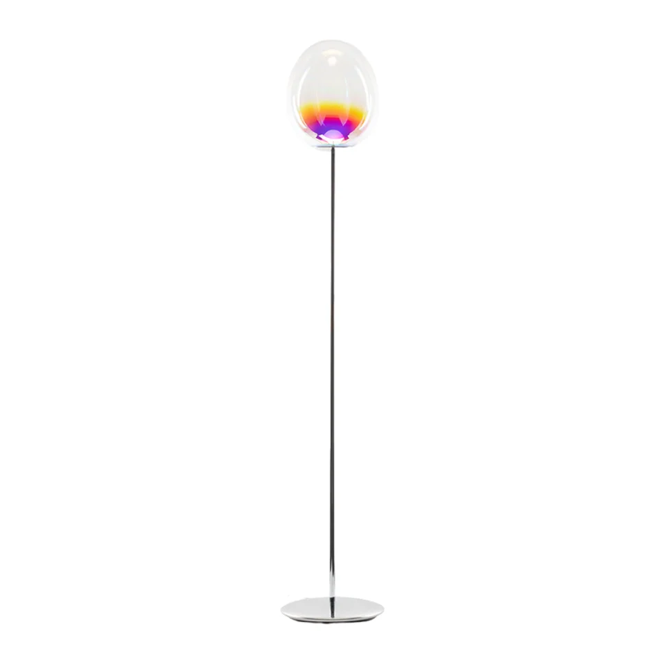 Lampa podłogowa STELLAR NEBULA opalizujące szkło dmuchane
