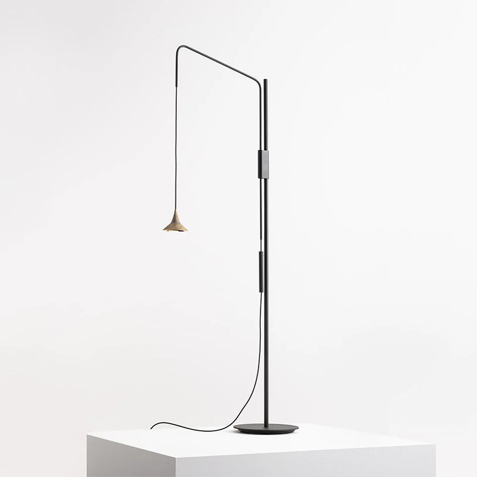 Lampa podłogowa UNTERLINDEN aluminium - Image 2
