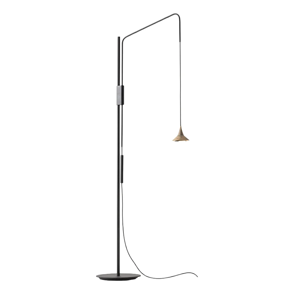 Lampa podłogowa UNTERLINDEN mosiądz