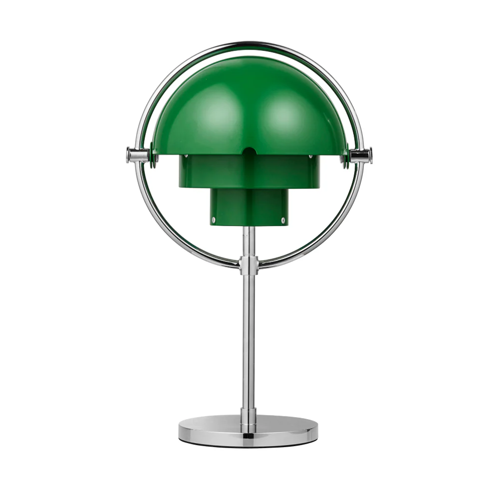 Lampa przenośna MULTI-LITE zielony z chromowaną podstawą
