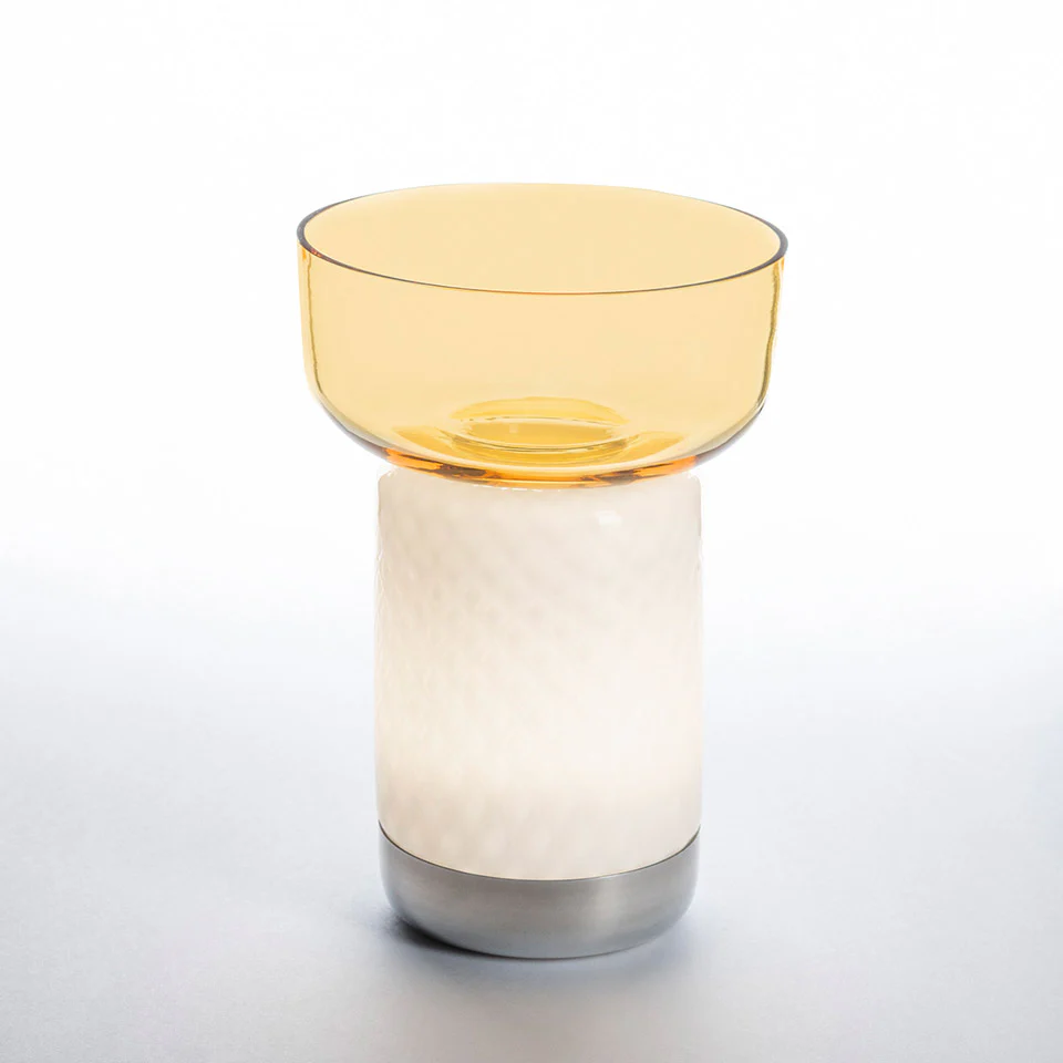 Lampa przenośna BONTA BOWL biały z żółtym - Image 3