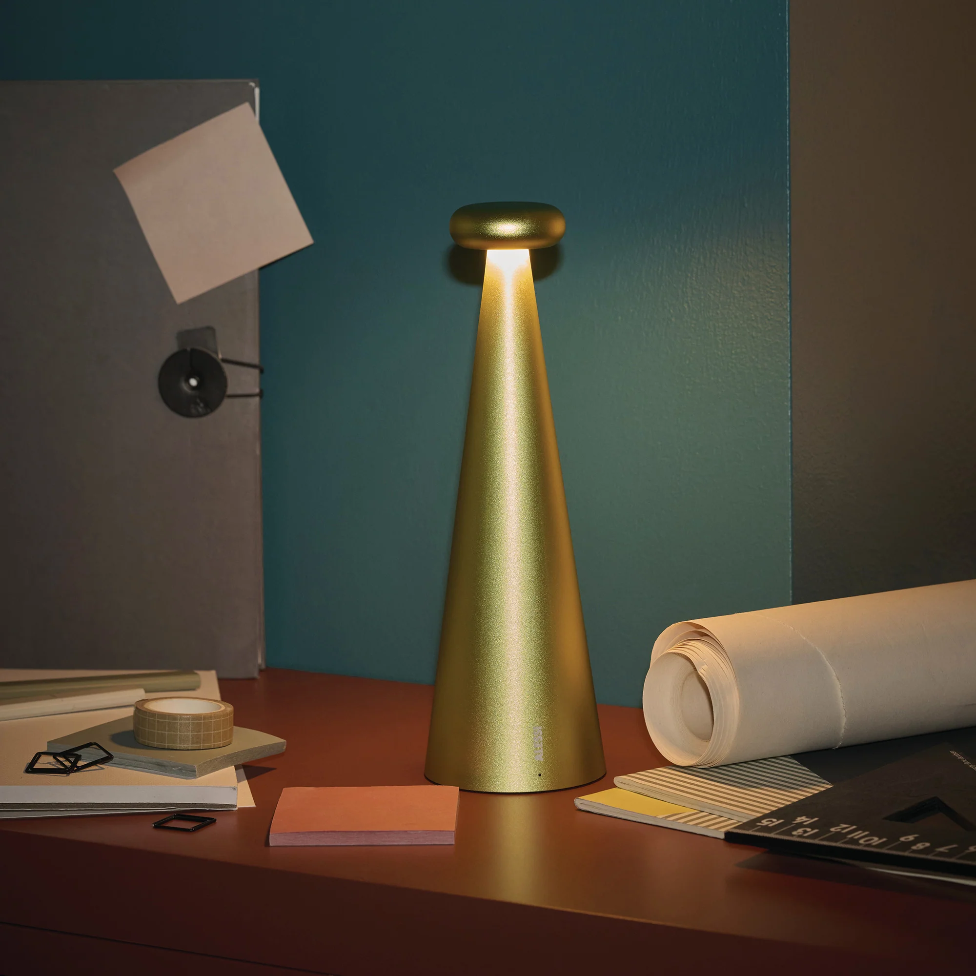 Lampa przenośna LED BEDIN fluorescencyjny oliwkowo-żółty - Image 2