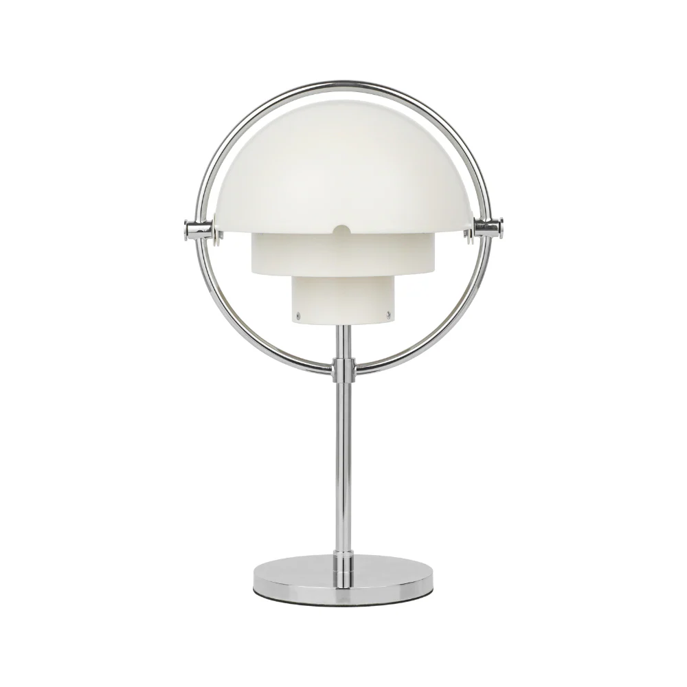 Lampa przenośna MULTI-LITE biały z chromowaną podstawą