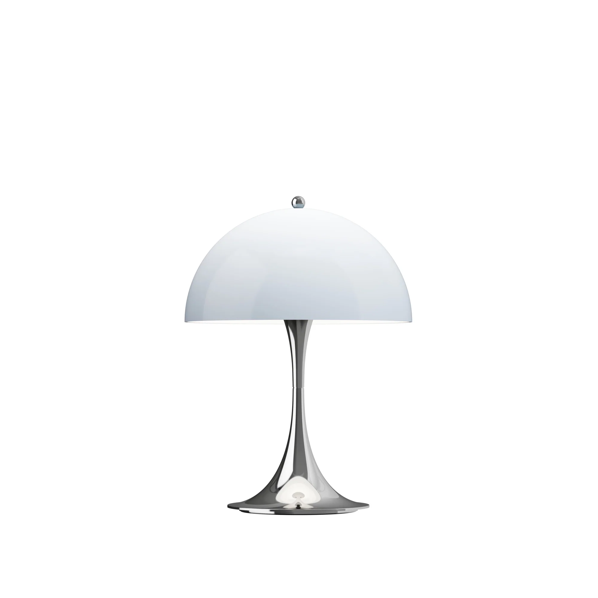 Lampa przenośna PANTHELLA 250 szaroniebieski opal z chromowaną podstawą - Image 3