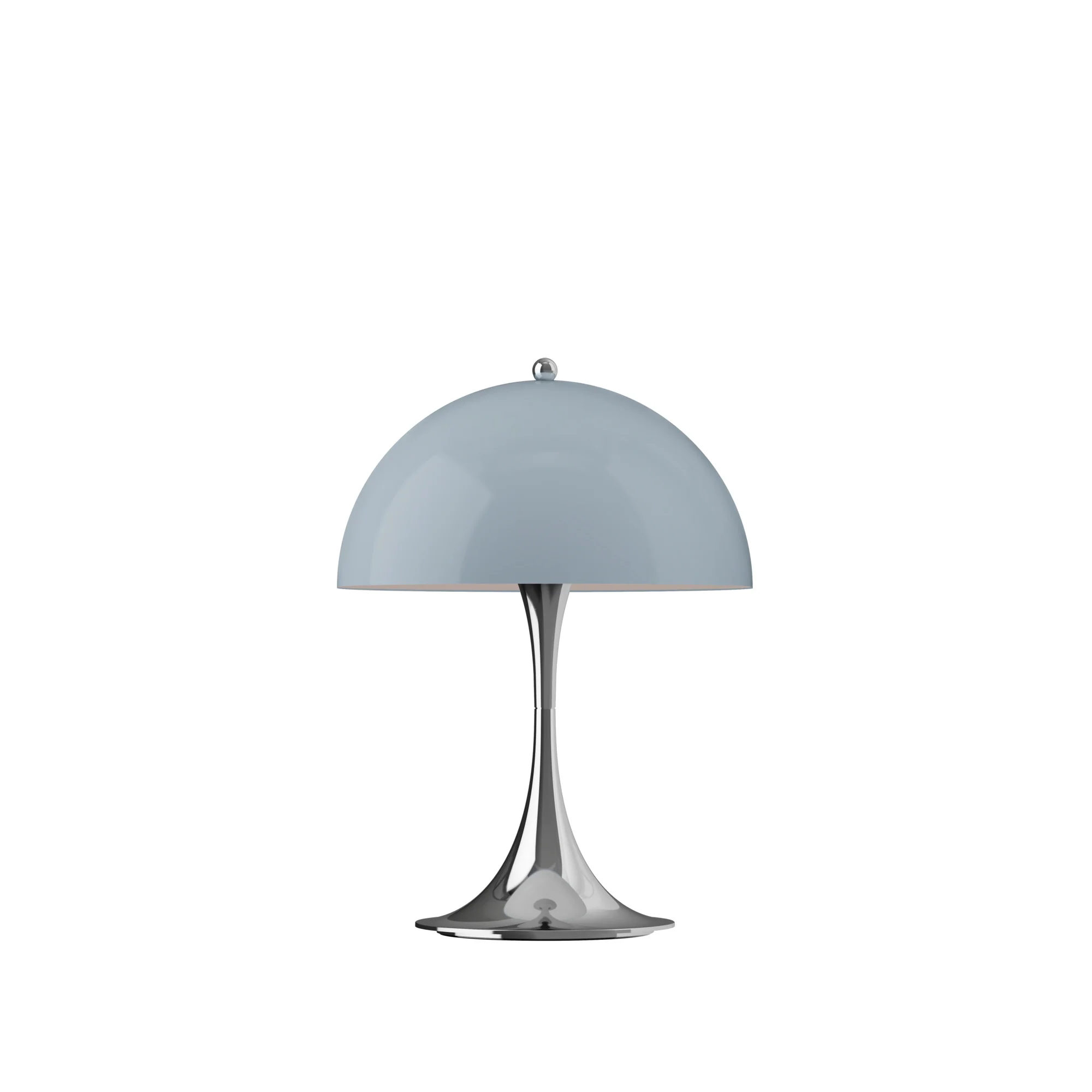 Lampa przenośna PANTHELLA 250 szaroniebieski opal z chromowaną podstawą - Image 5