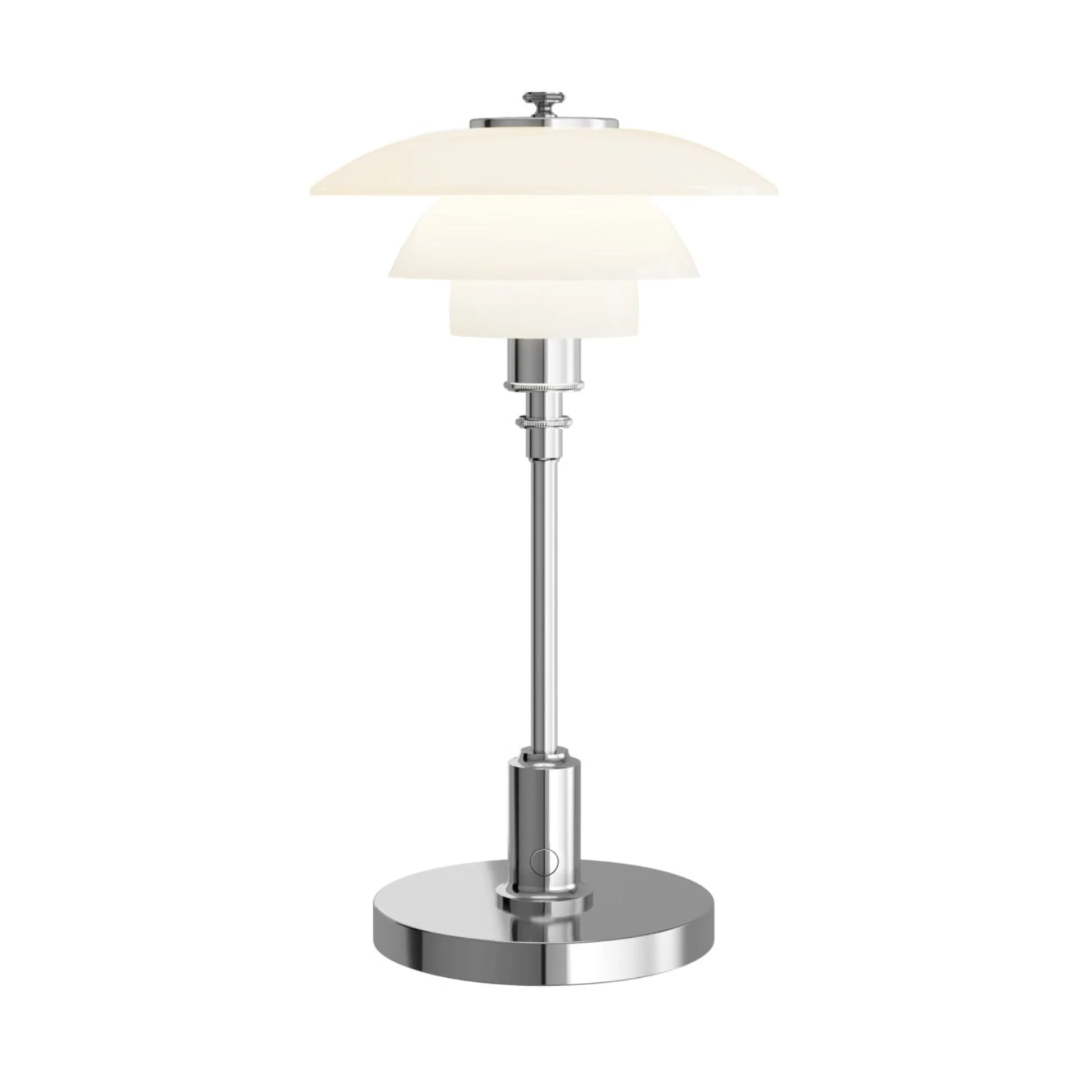 Lampa przenośna PH 1/1 biały z chromowaną podstawą