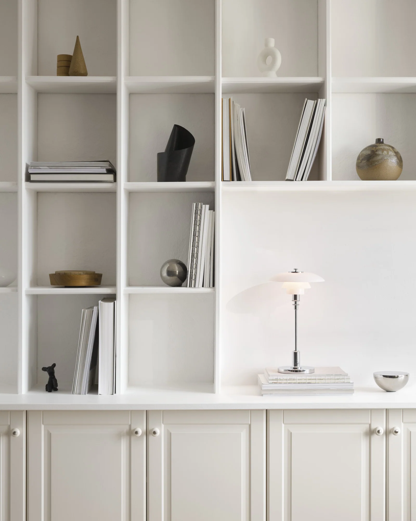Lampa przenośna PH 2/1 biały z chromowaną podstawą - Image 12
