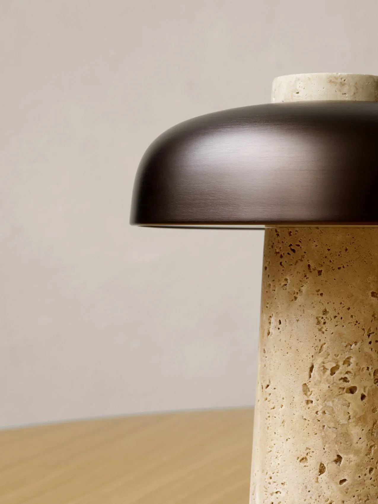Lampa przenośna REVERSE brązowy klosz z kamienną podstawą - Image 7