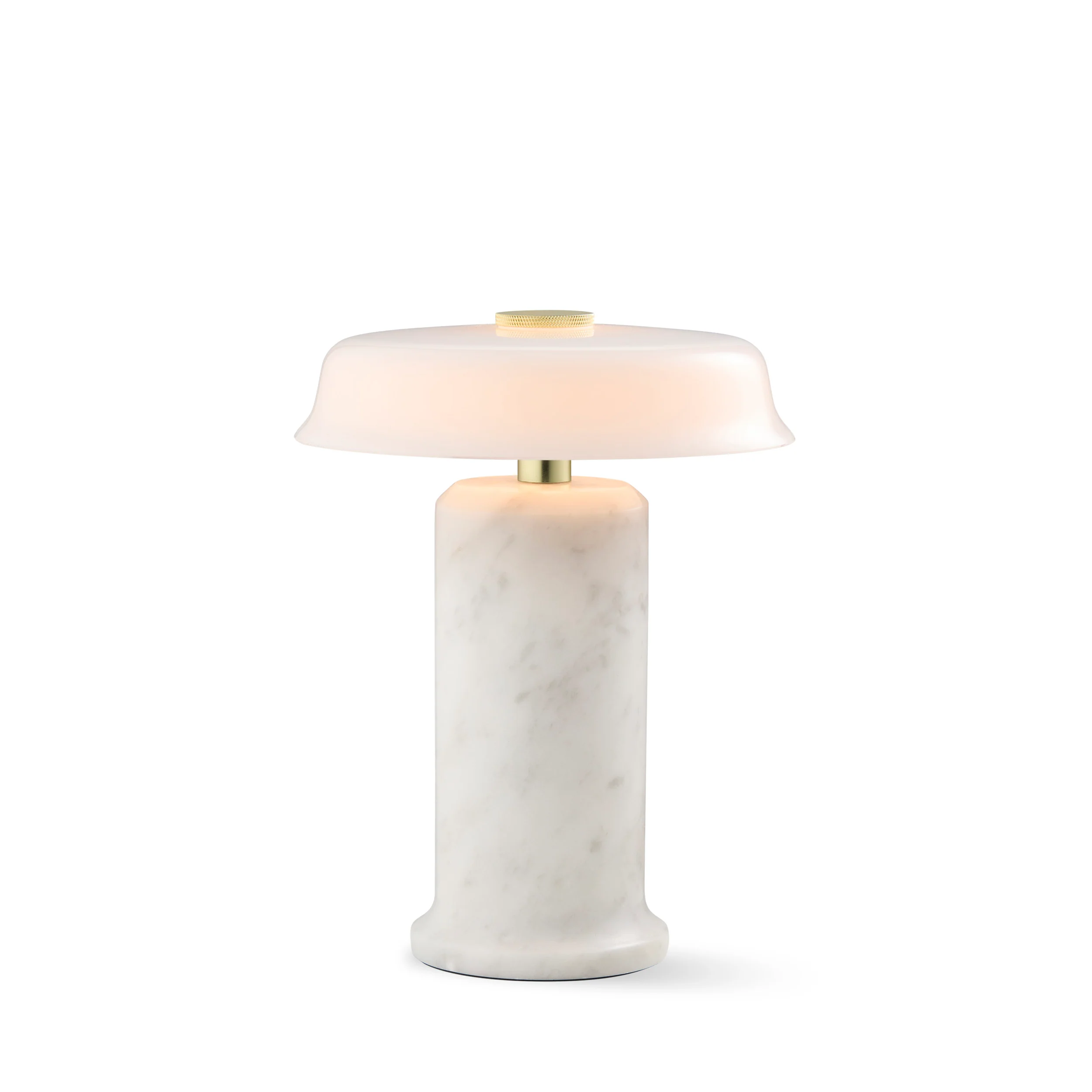Lampa przenośna TRIP NO. 2 biały marmur z mlecznobiałym szkłem - Image 3