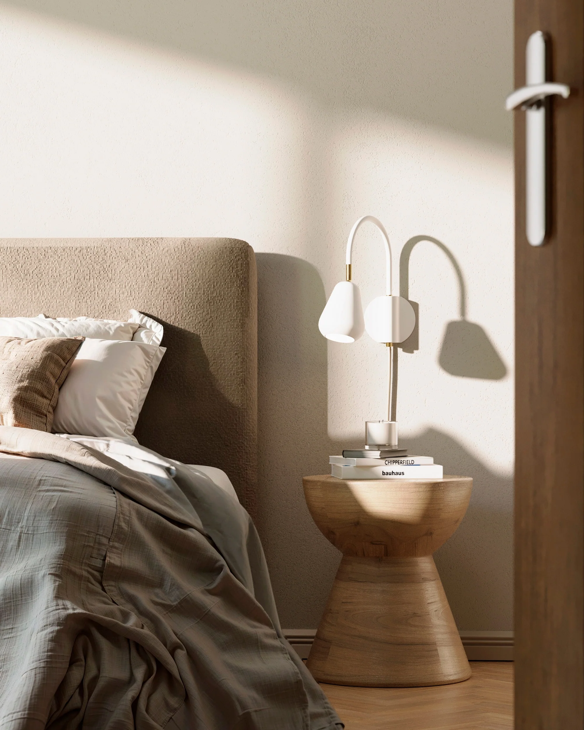Lampa ścienna regulowana ANOLI złoty z białym - Image 2