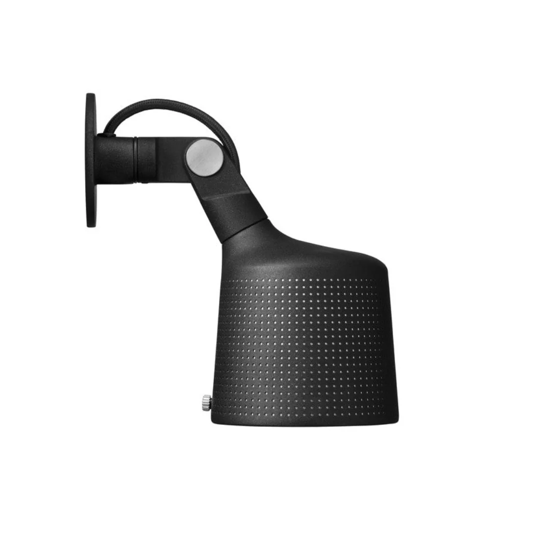 Lampa ścienna 524 czarny metal