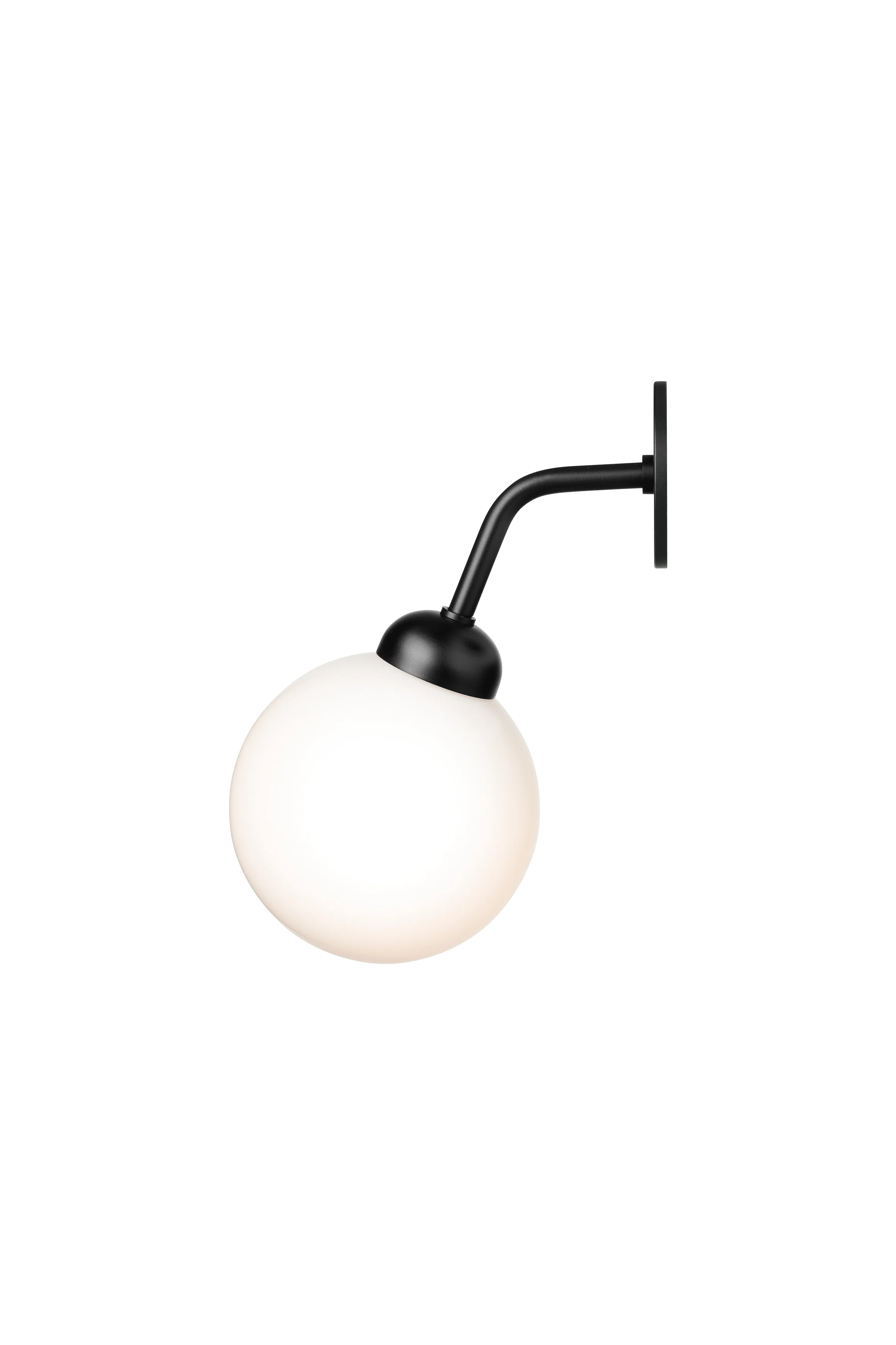 Lampa ścienna APIALES czarny z opalowym szkłem - Image 4
