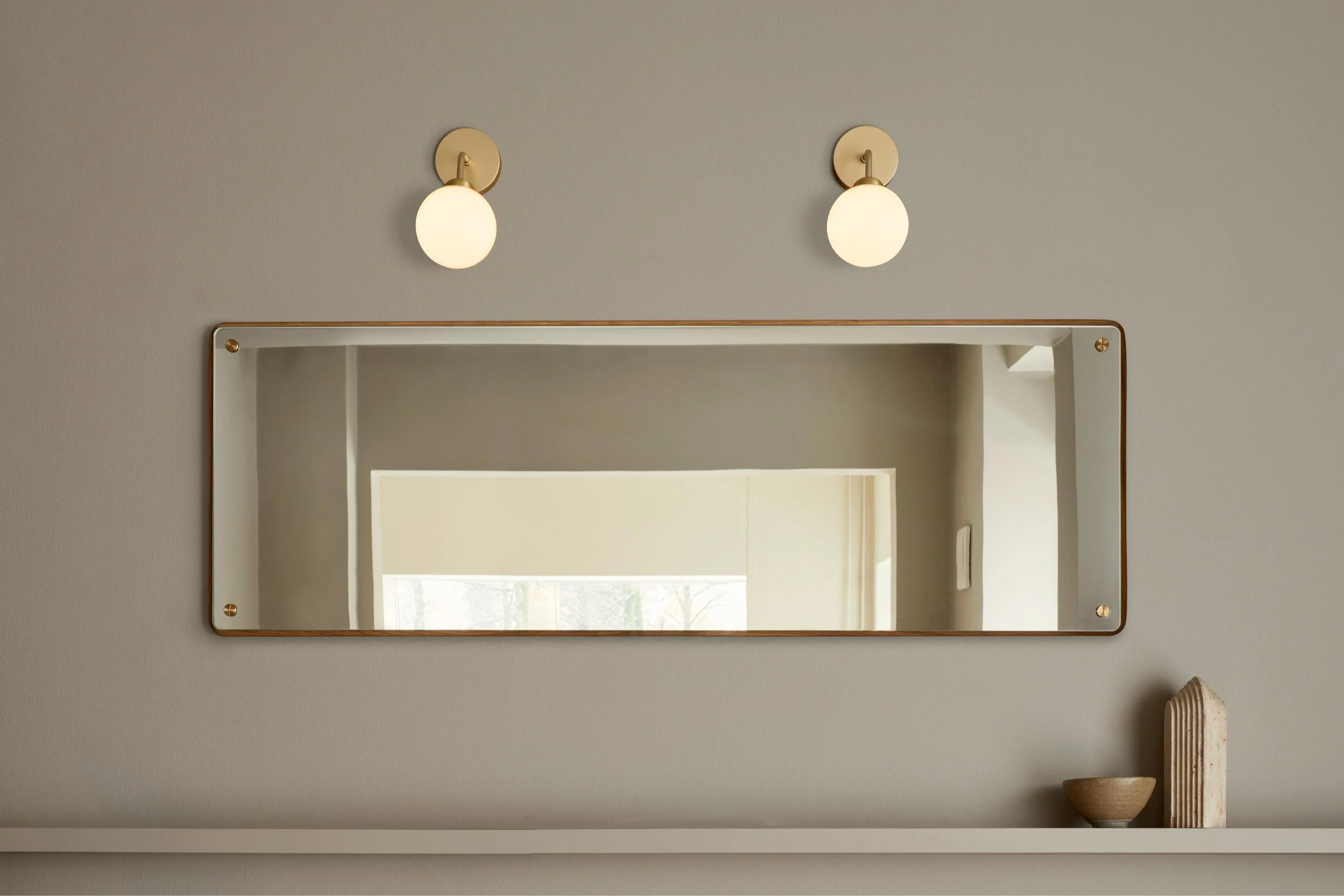 Lampa ścienna APIALES mosiężny z opalowym szkłem - Image 19
