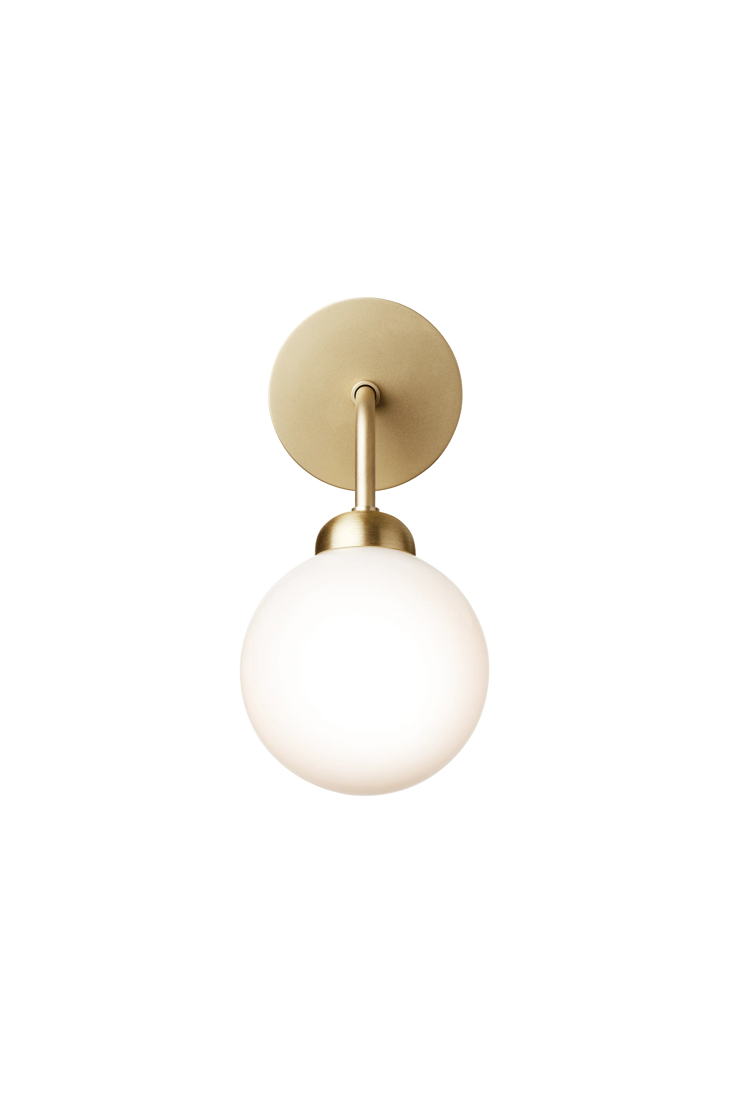 Lampa ścienna APIALES mosiężny z opalowym szkłem - Image 6