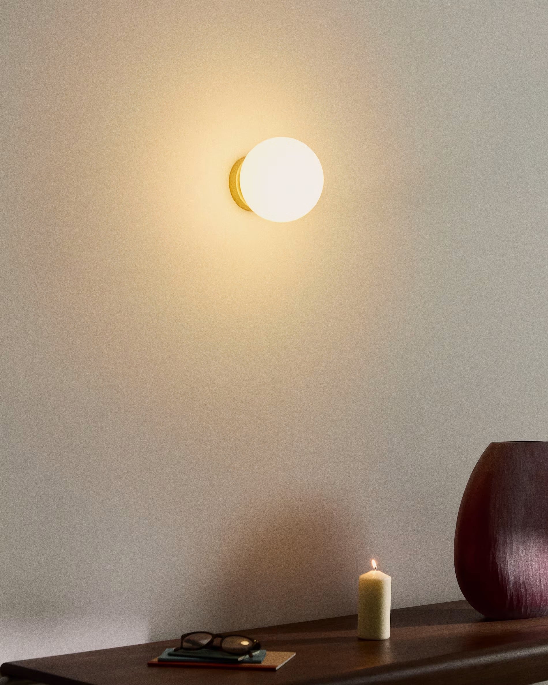 Lampa ścienna BRISIA szczotkowany mosiądz - Image 2