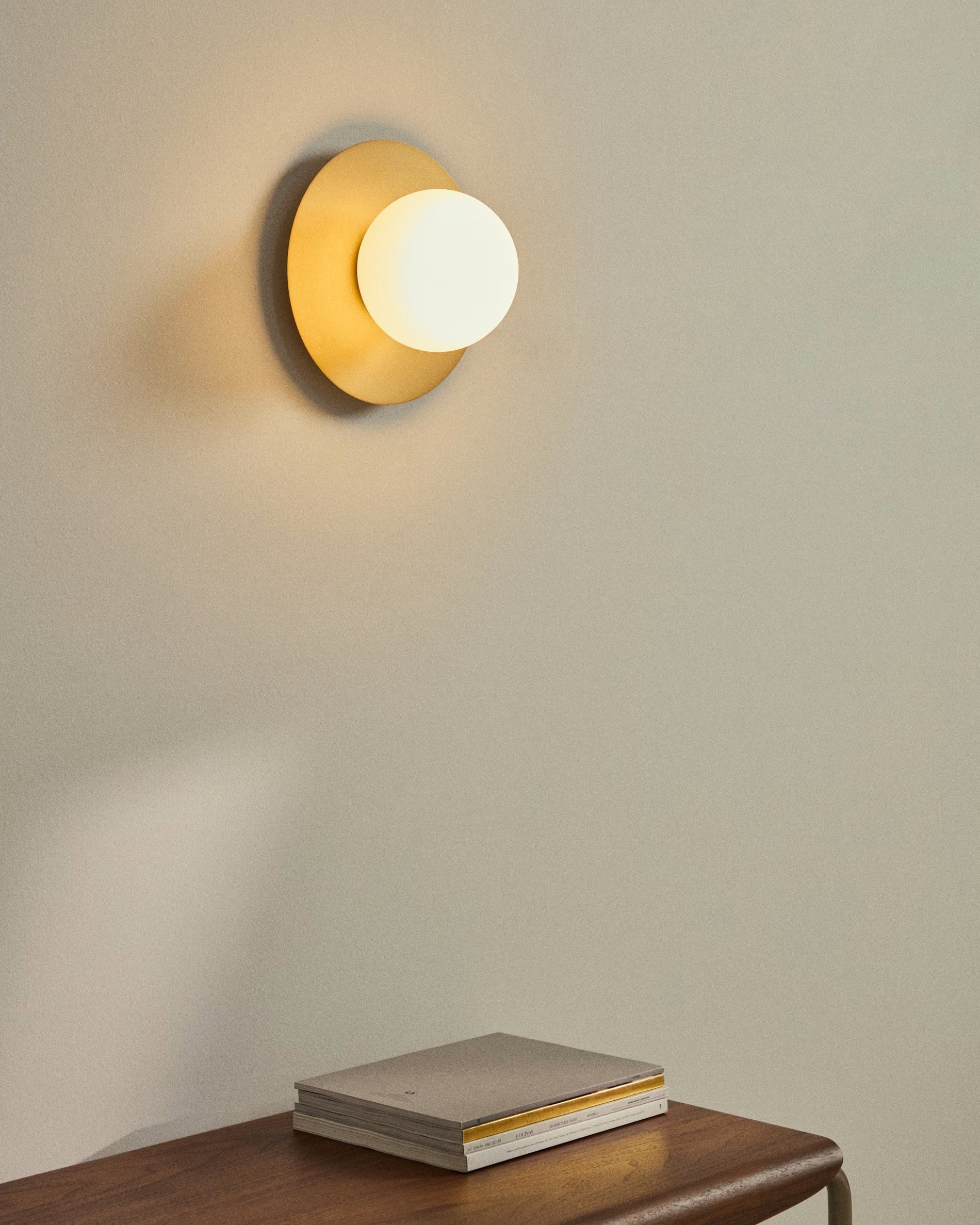 Lampa ścienna BRISIA szczotkowany mosiądz - Image 3