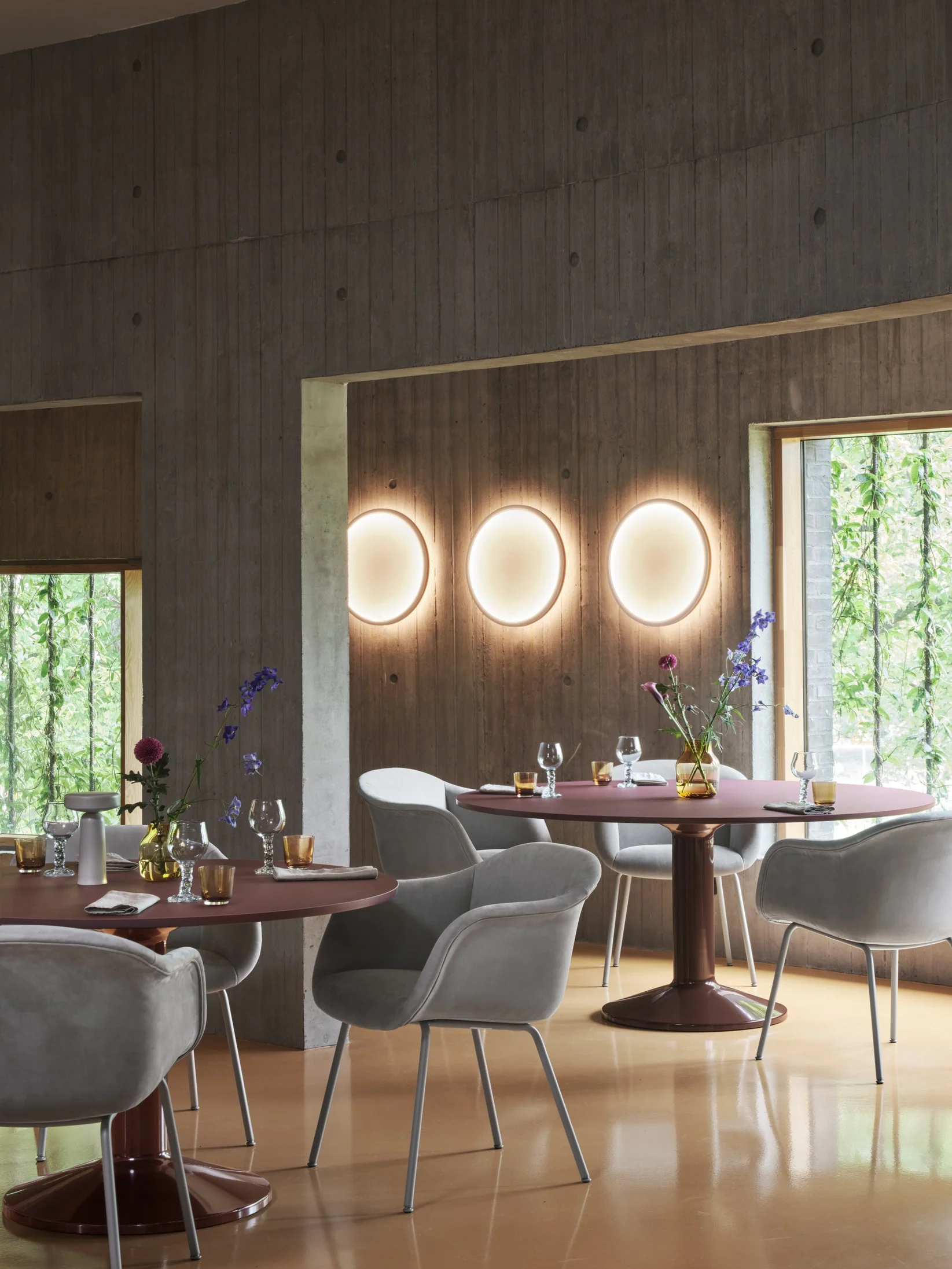 Lampa ścienna CALM biały z szarą obwódką - Image 3