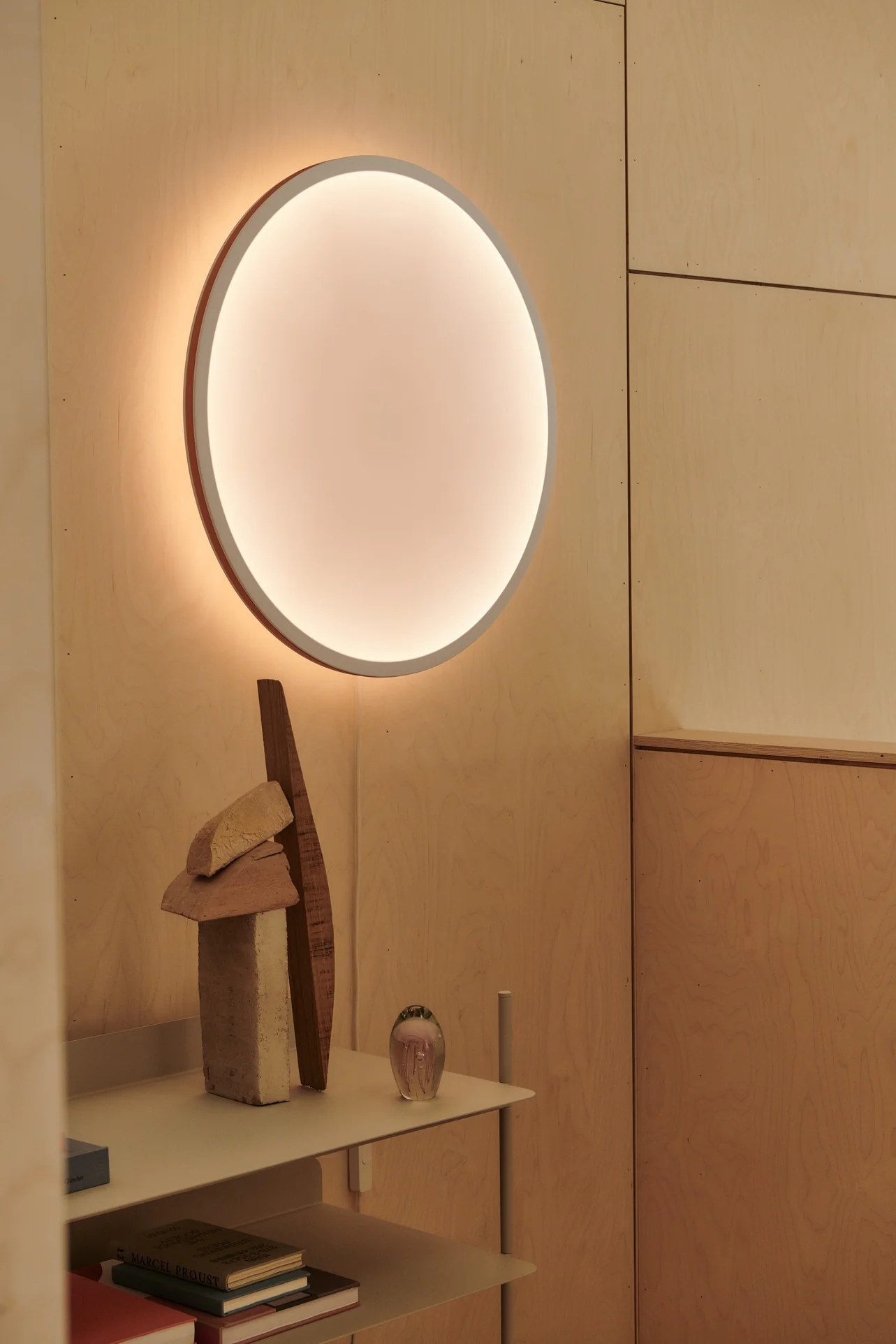Lampa ścienna CALM biały z szarą obwódką - Image 7