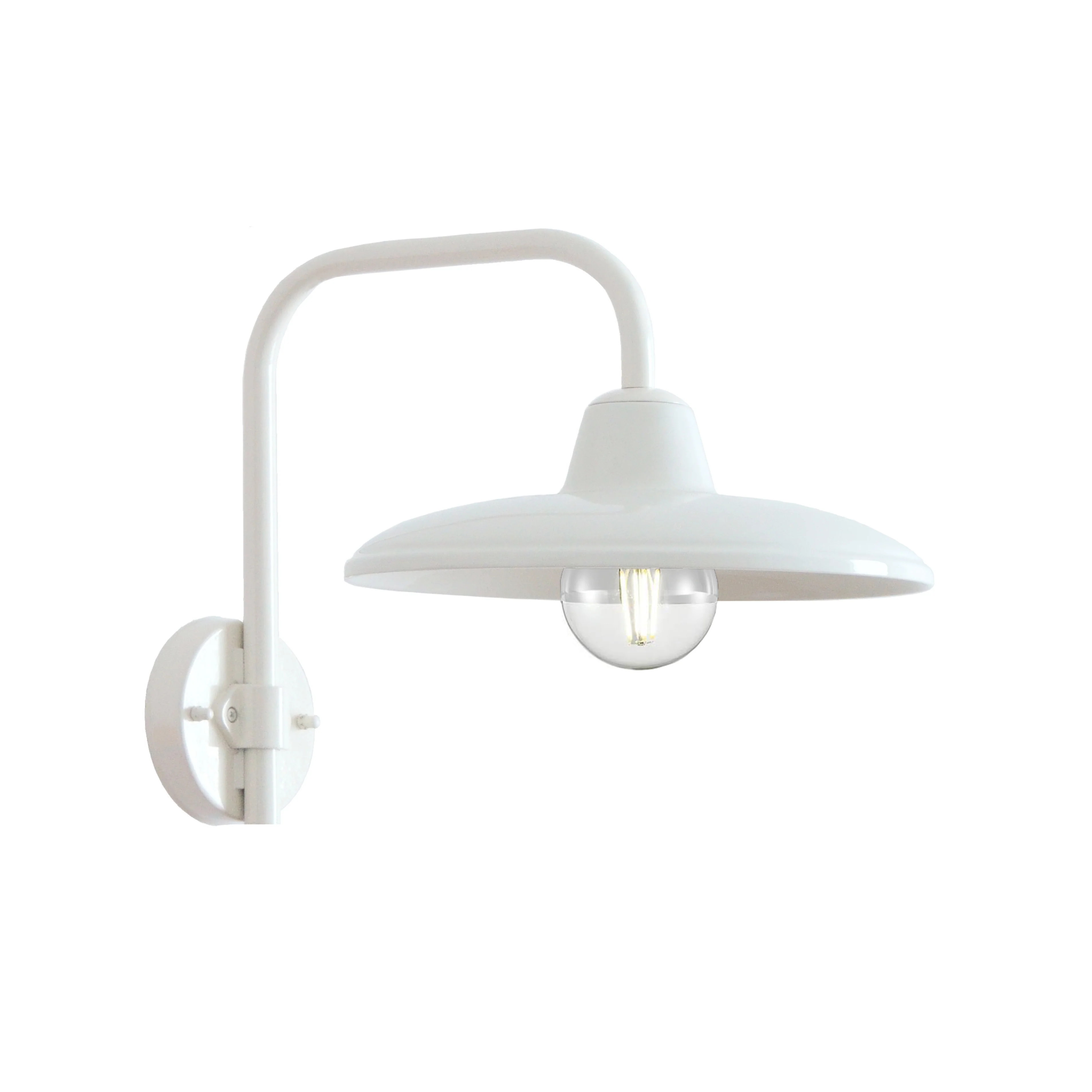 Lampa ścienna ceramiczna B&W biały